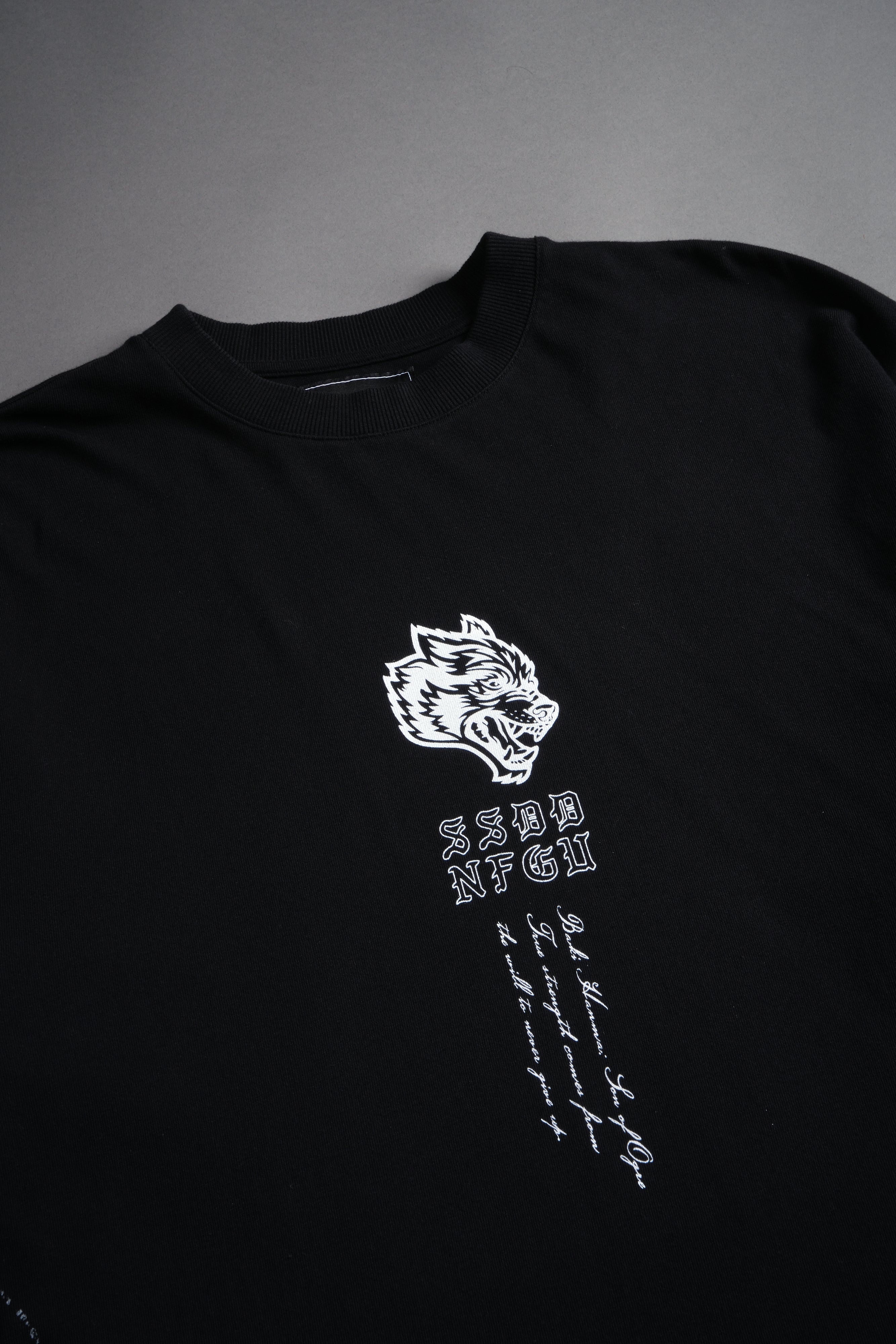 Apex Predator "Side By Side" Series Premium Oversized Tee in Black — imagem 7