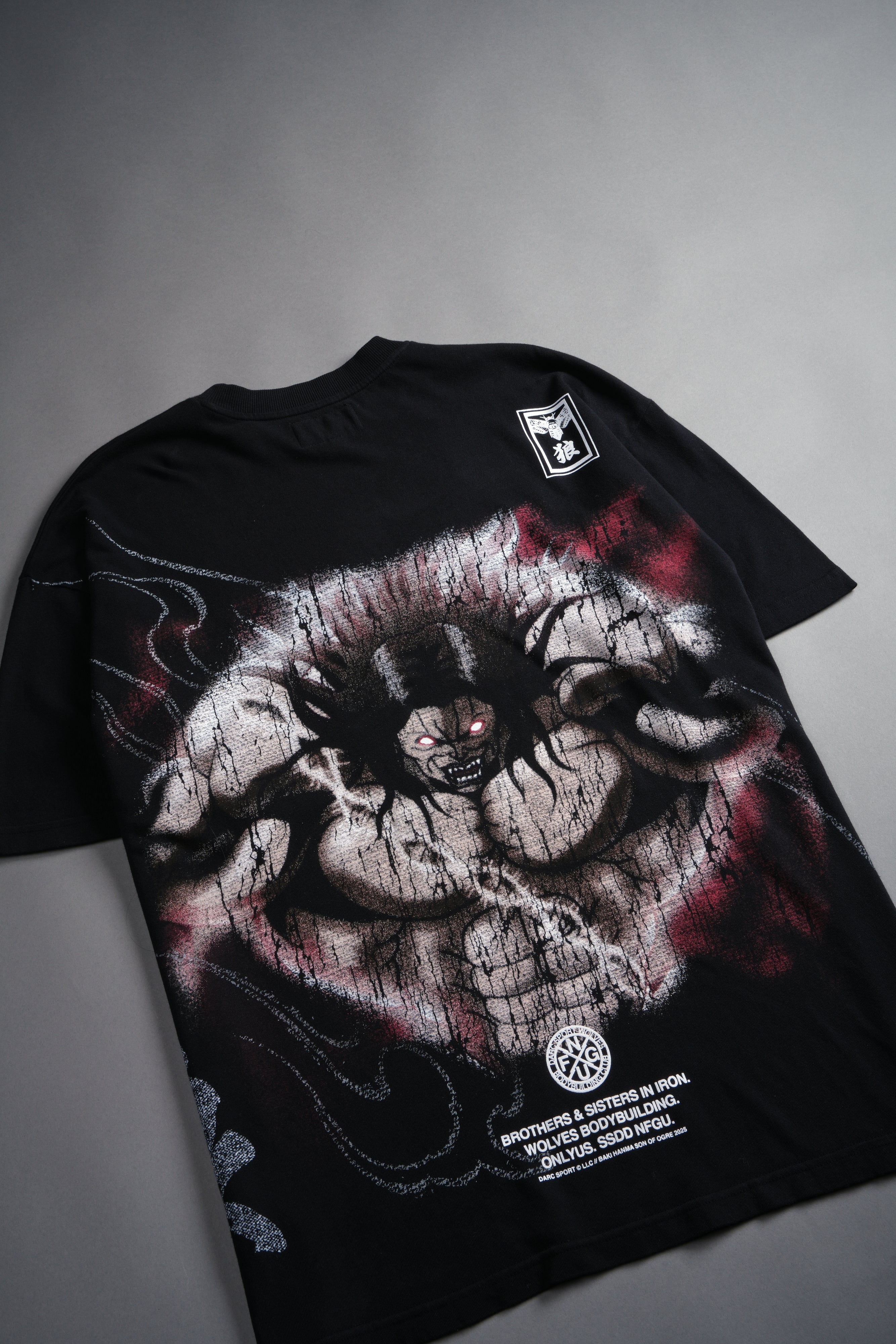 Apex Predator "Side By Side" Series Premium Oversized Tee in Black — imagem 8