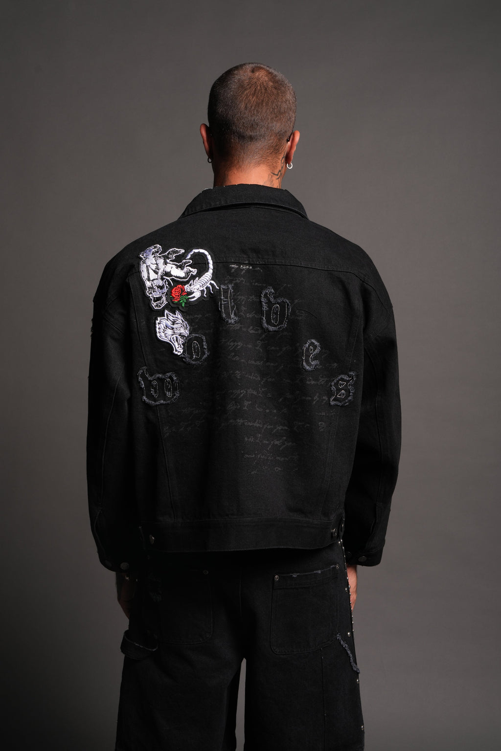 Wolves Heritage Jax Denim Jacket In Black - imagem 2