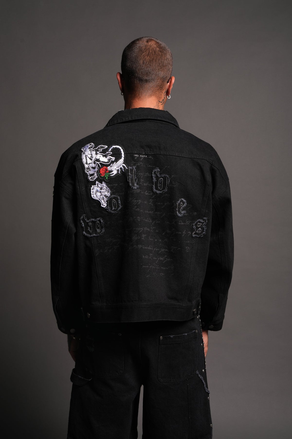 Wolves Heritage Jax Denim Jacket In Black - imagem 2