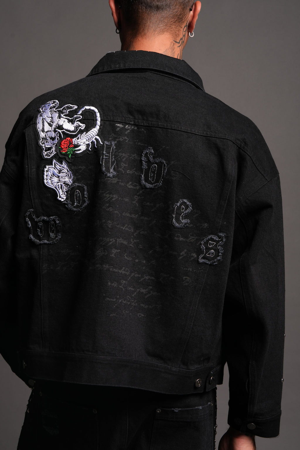 Wolves Heritage Jax Denim Jacket In Black - imagem 8