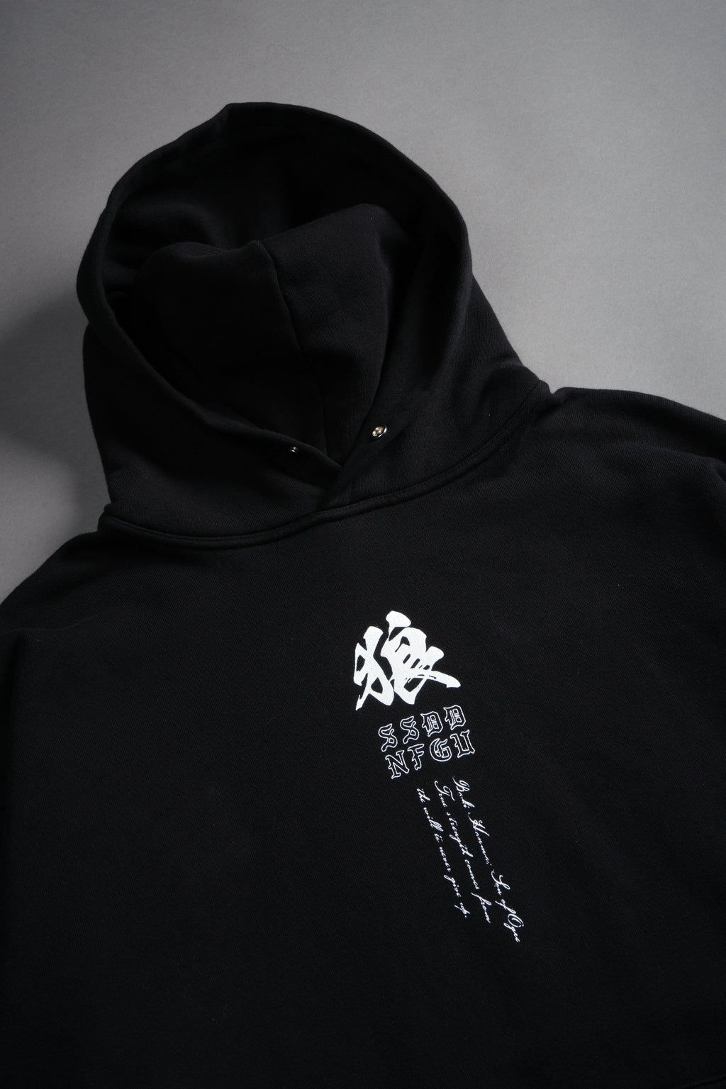 Baki Hanma "Pierce" Hoodie in Black — imagem 7