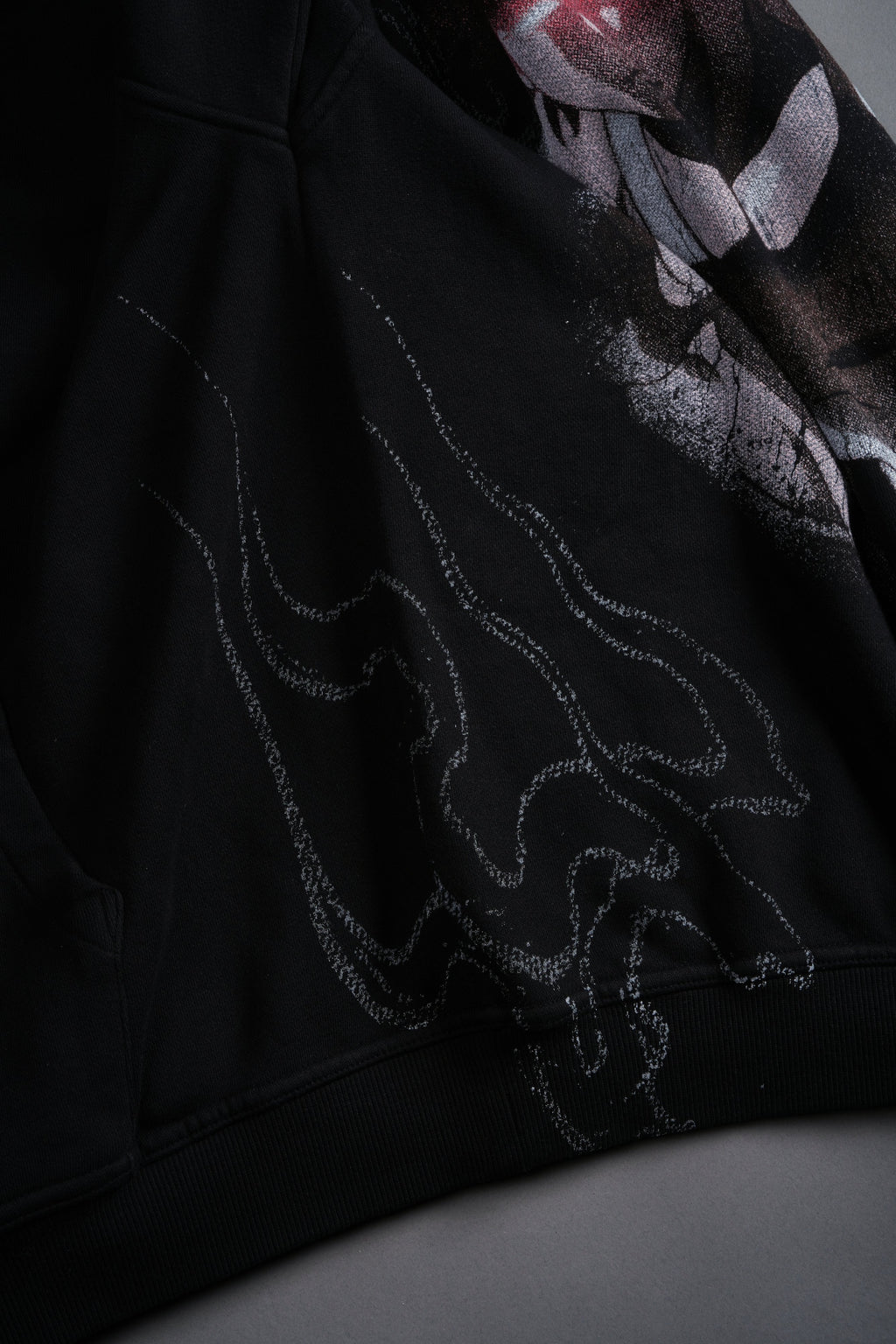 Baki Hanma "Pierce" Hoodie in Black — imagem 10