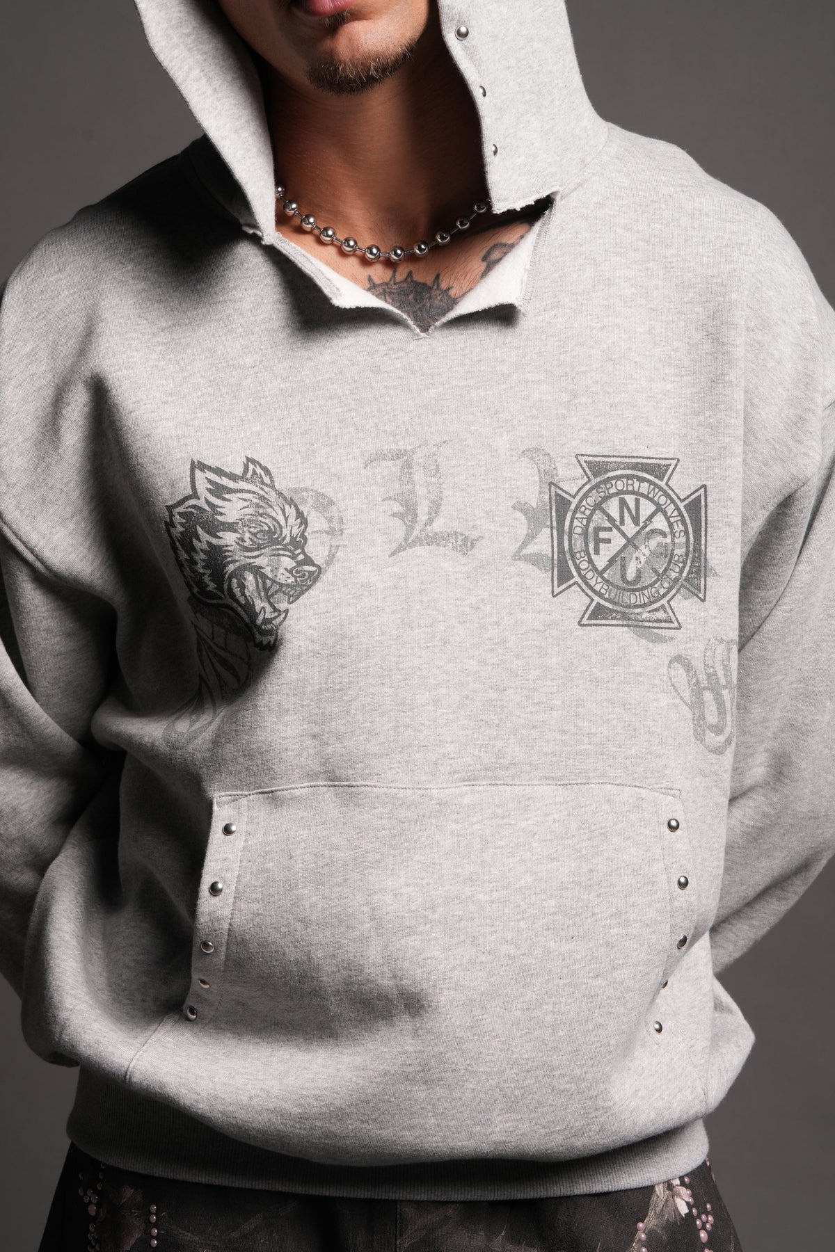 Our Legacy Dempsey Hoodie In Light Athletic Gray - imagem 5