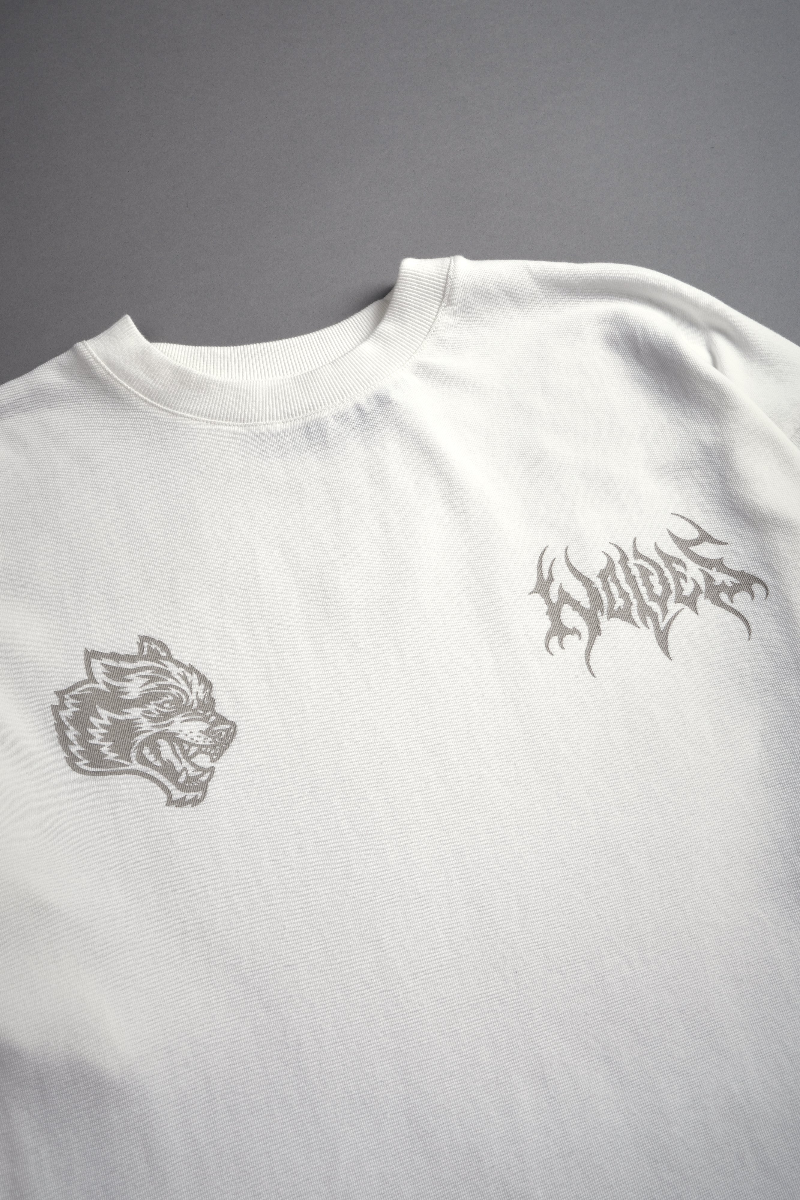 Hesh Core V2 Premium Oversized Tee in Cream — imagem 9