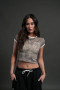 Darc Sport Athletics Ringer "Baby" Tee in Ohana Vintage Norse Camo/Cream — imagem 1