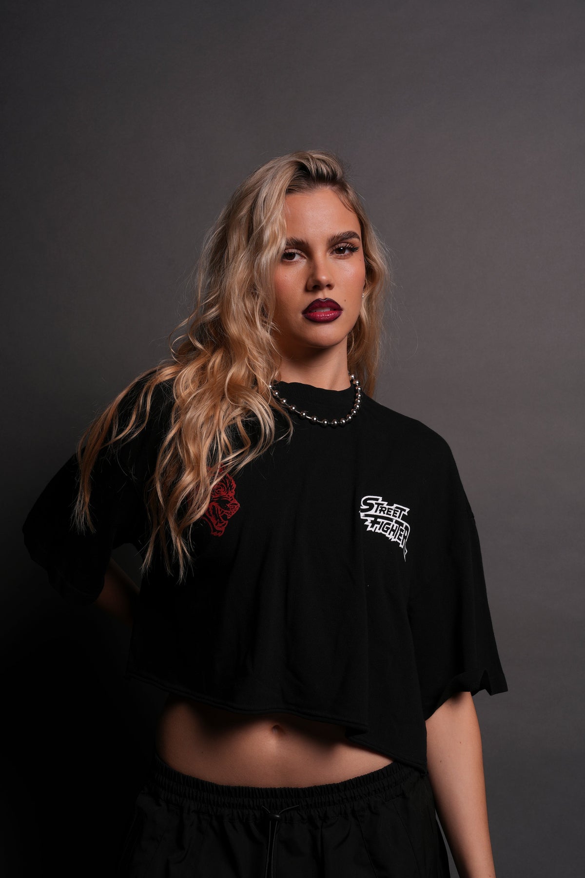 Stability "Premium" Oversized (Cropped) Tee in Black - imagem 1