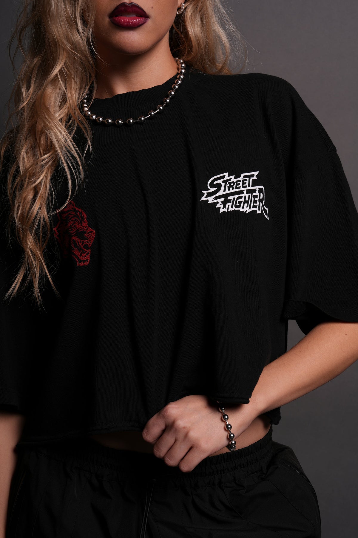 Stability "Premium" Oversized (Cropped) Tee in Black - imagem 8