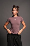 Wolves Forever Eden Ss Tee In Rose Taupe