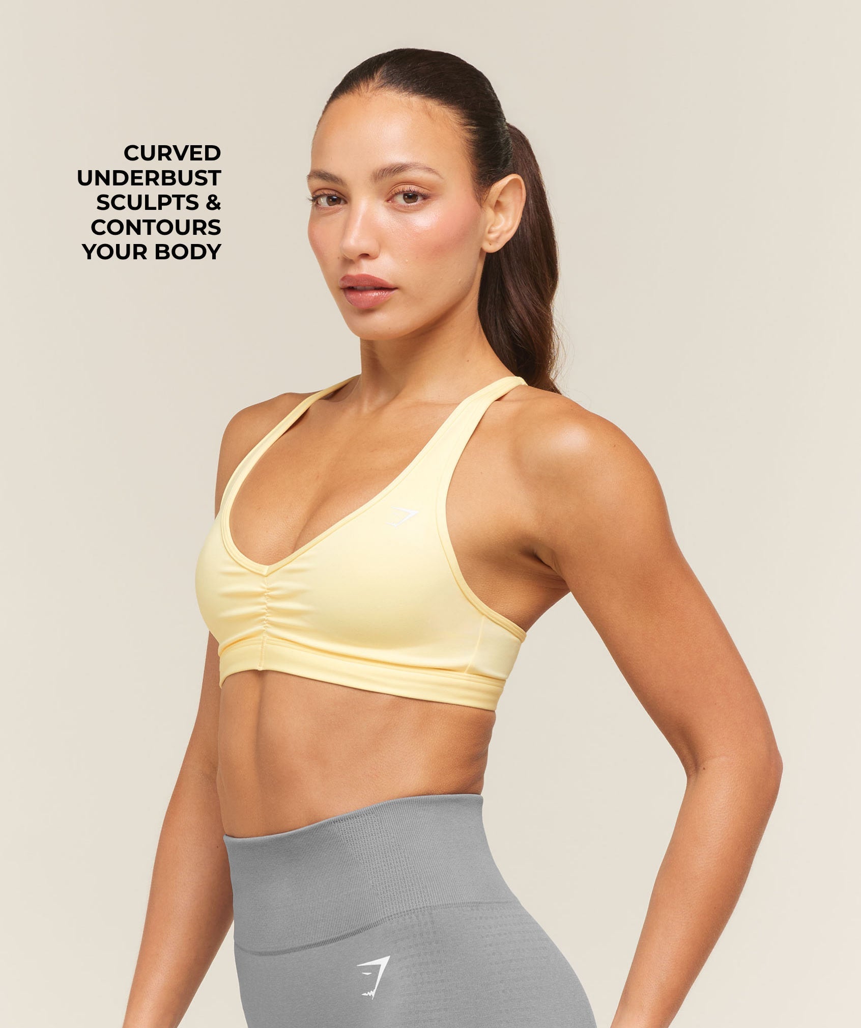 Ruched Sports Bra 2.0 - Butter Yellow — imagem 4