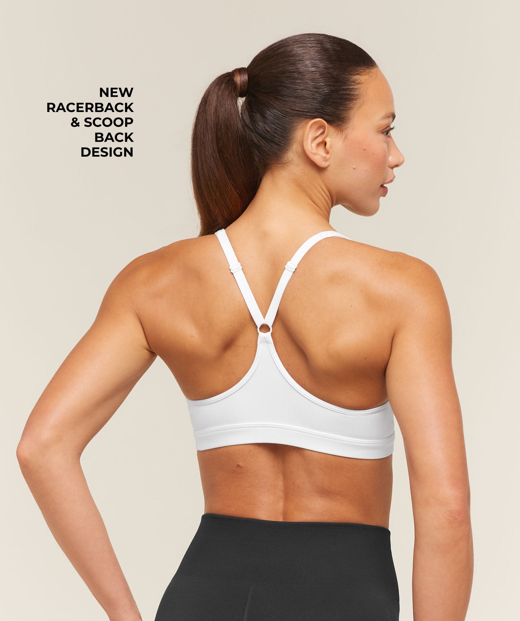 Ruched Sports Bra 2.0 - White — imagem 3