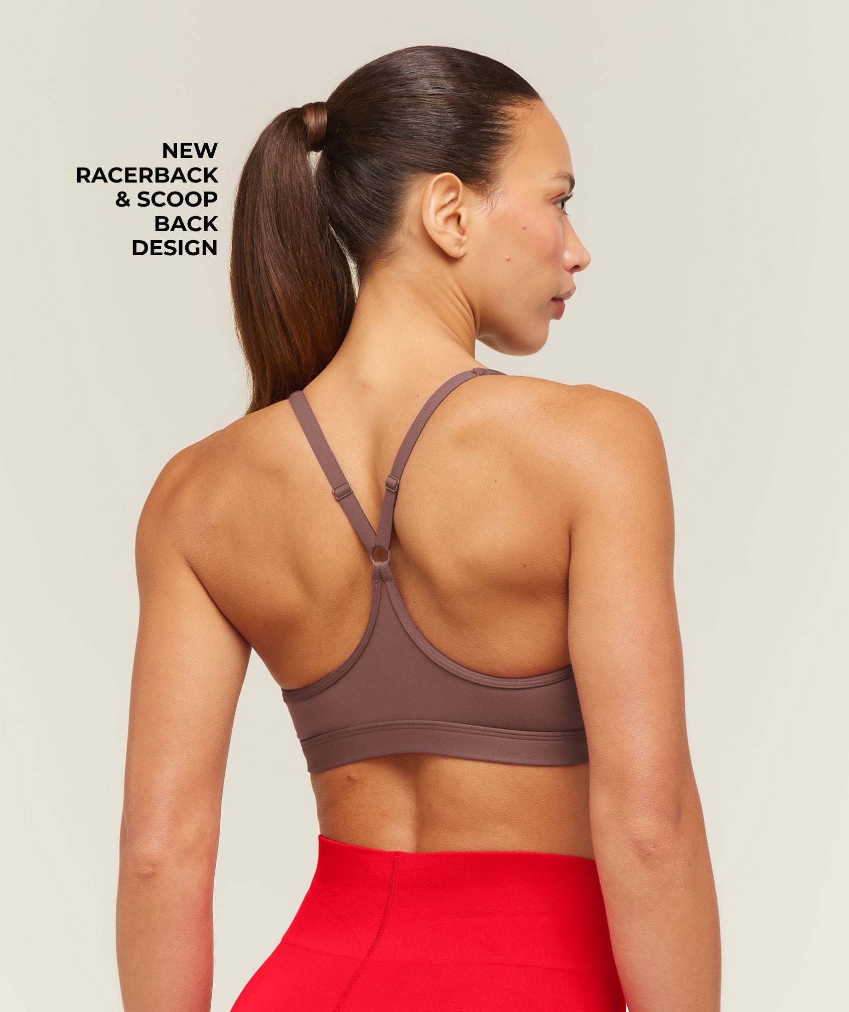 Ruched Sports Bra 2.0 - Espresso Brown — imagem 3