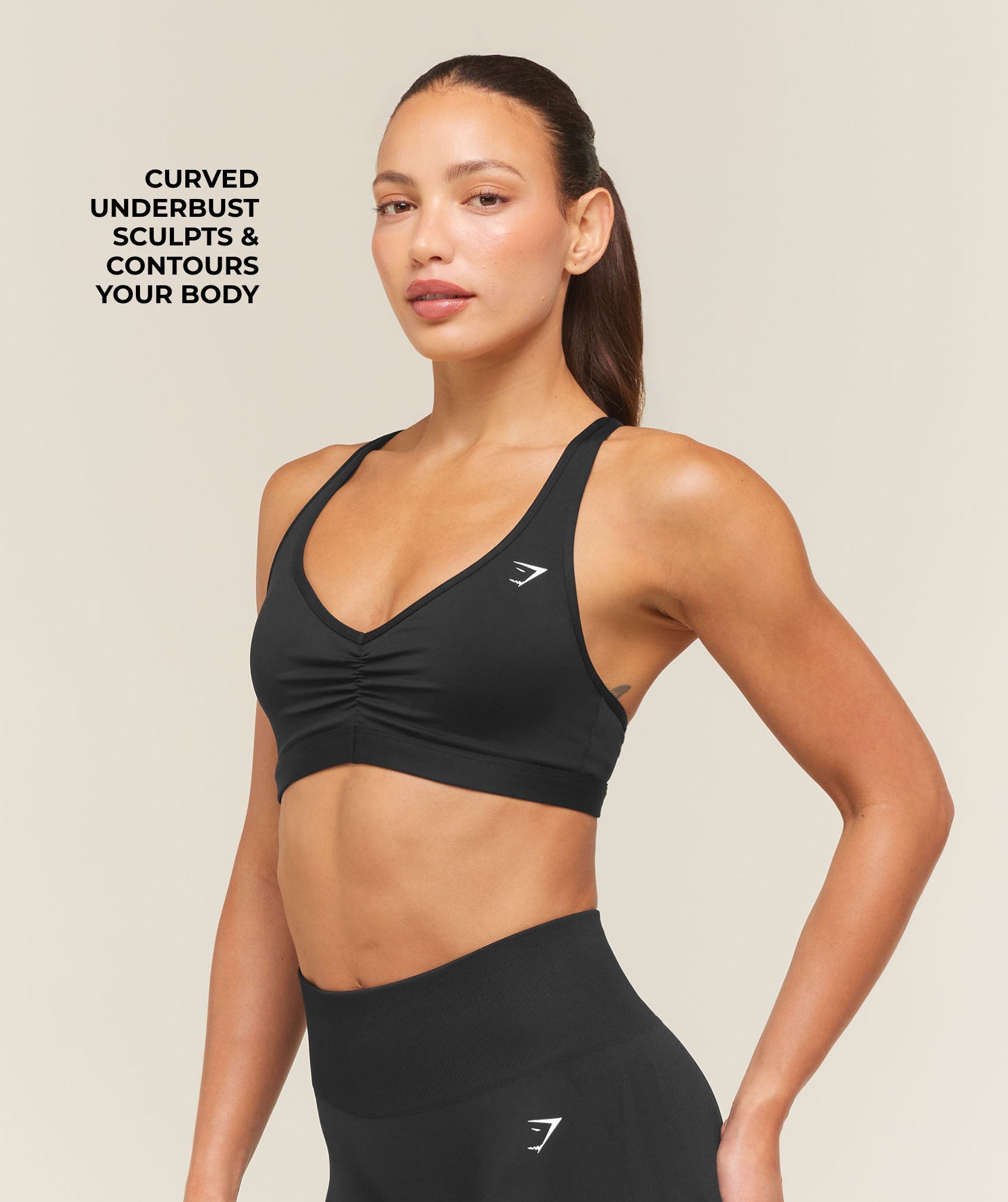 Ruched Sports Bra 2.0 - Black — imagem 4