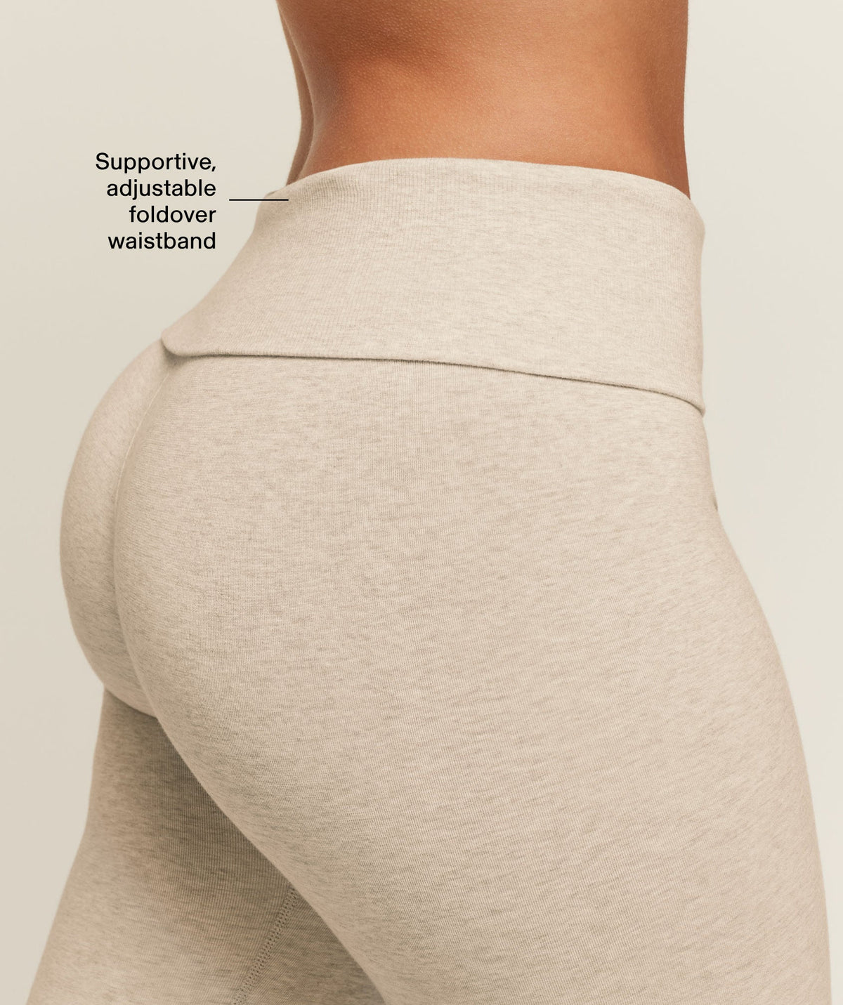 CottonMove™ Flared Leggings - Oat Marl — imagem 3
