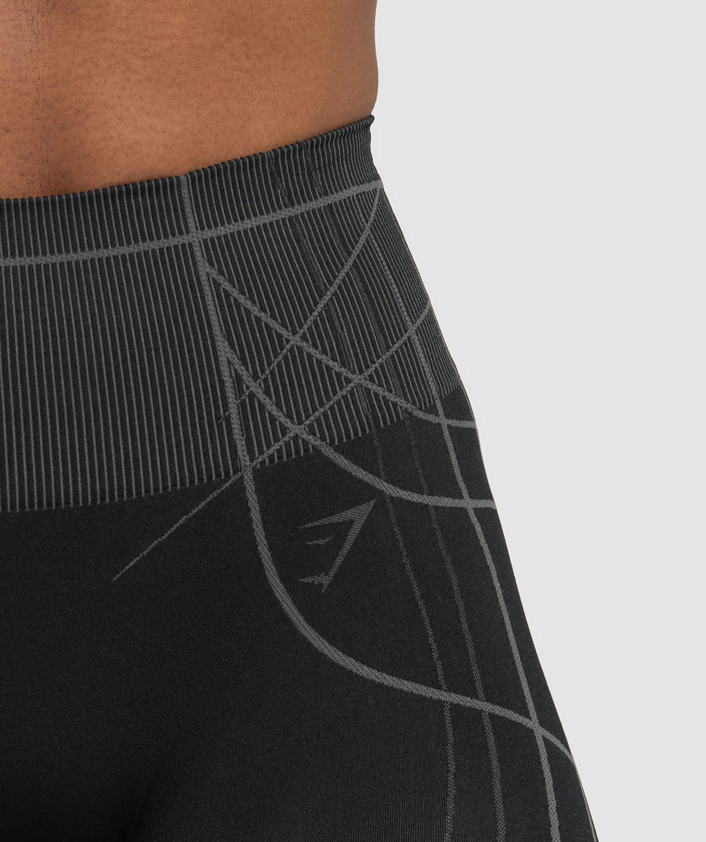 Apex Seamless Leggings - Black/Graphite Grey — imagem 6