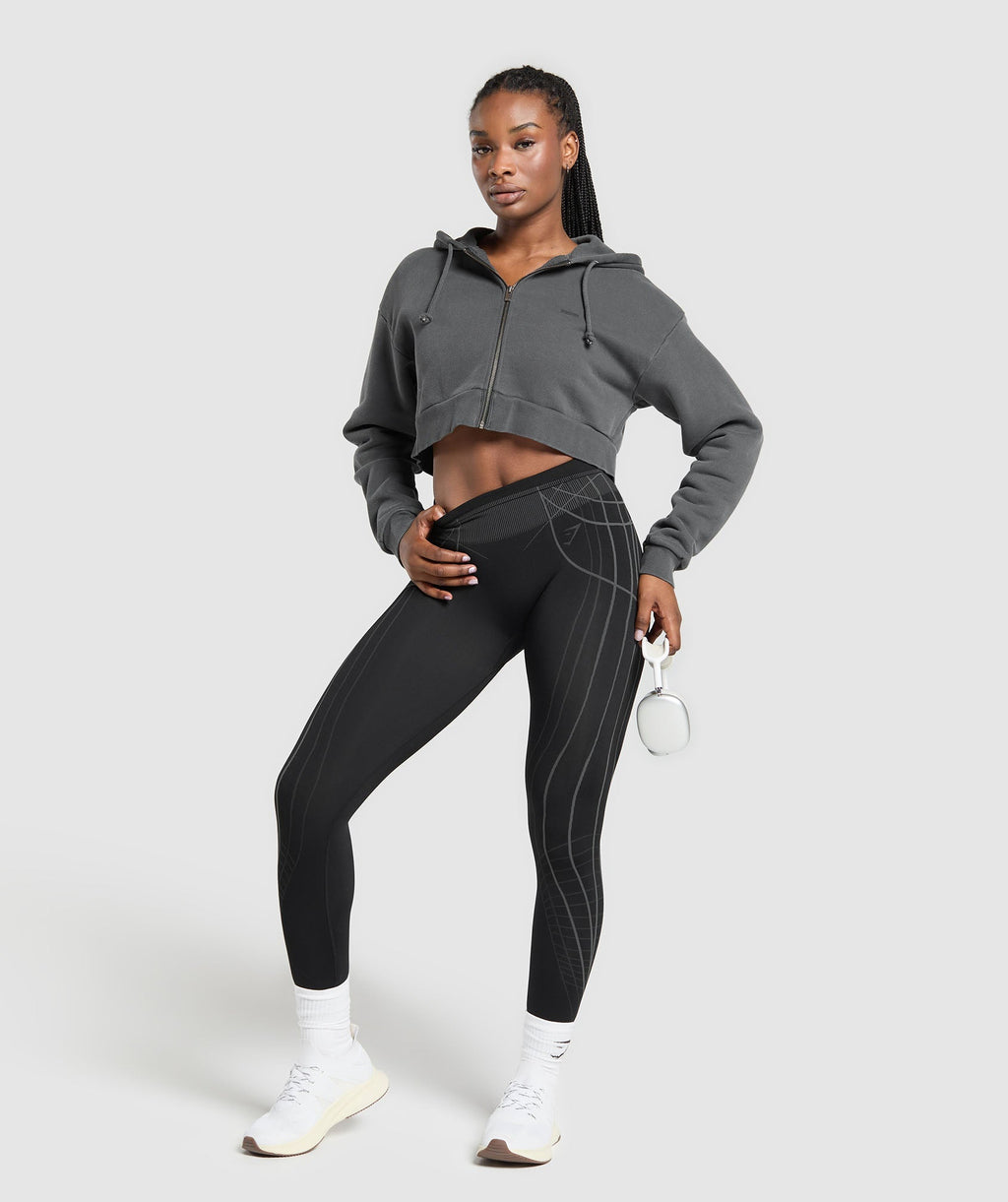 Apex Seamless Leggings - Black/Graphite Grey — imagem 3