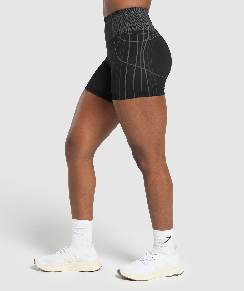 Apex Seamless Shorts - Black/Graphite Grey — imagem 4