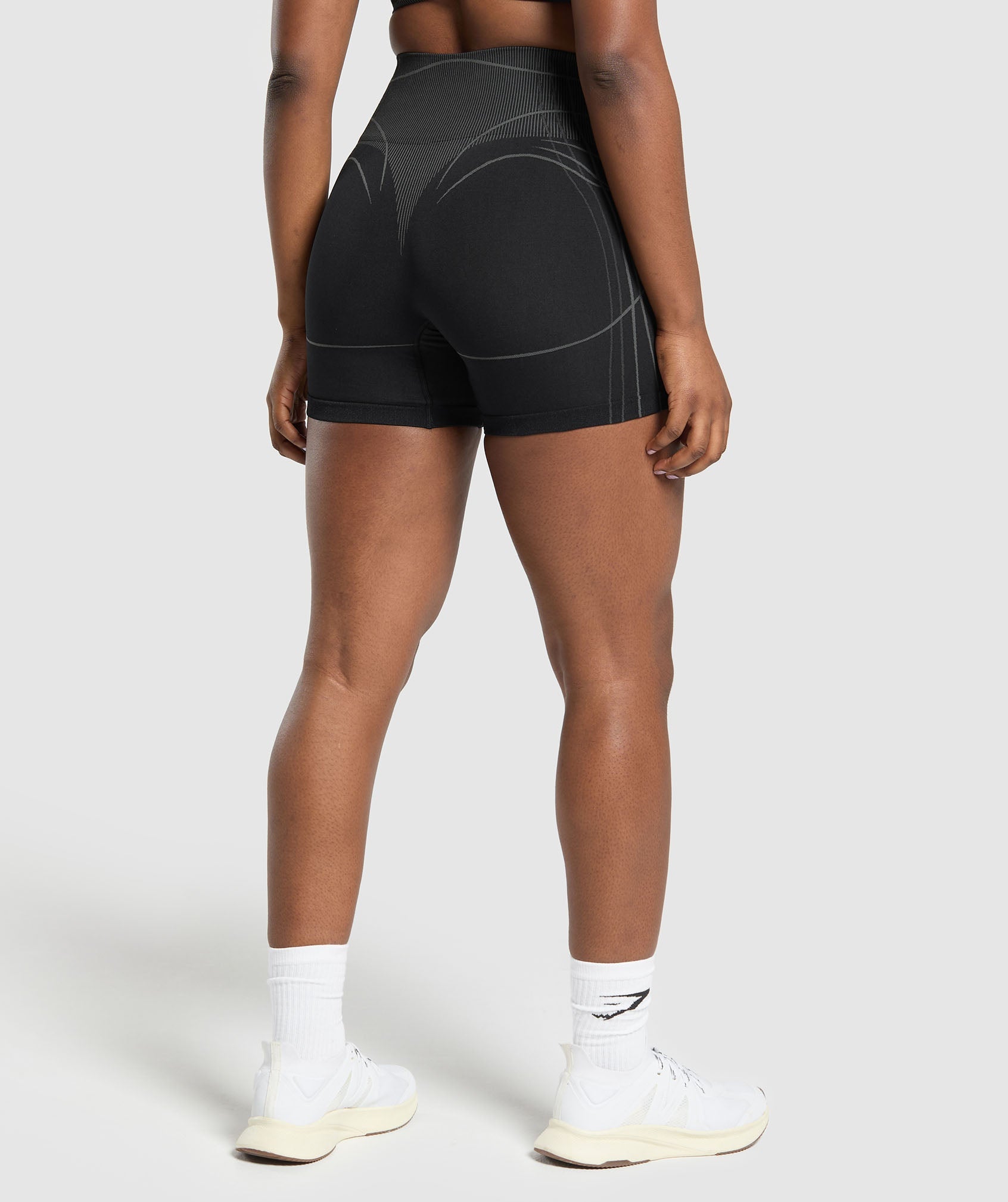 Apex Seamless Shorts - Black/Graphite Grey — imagem 2