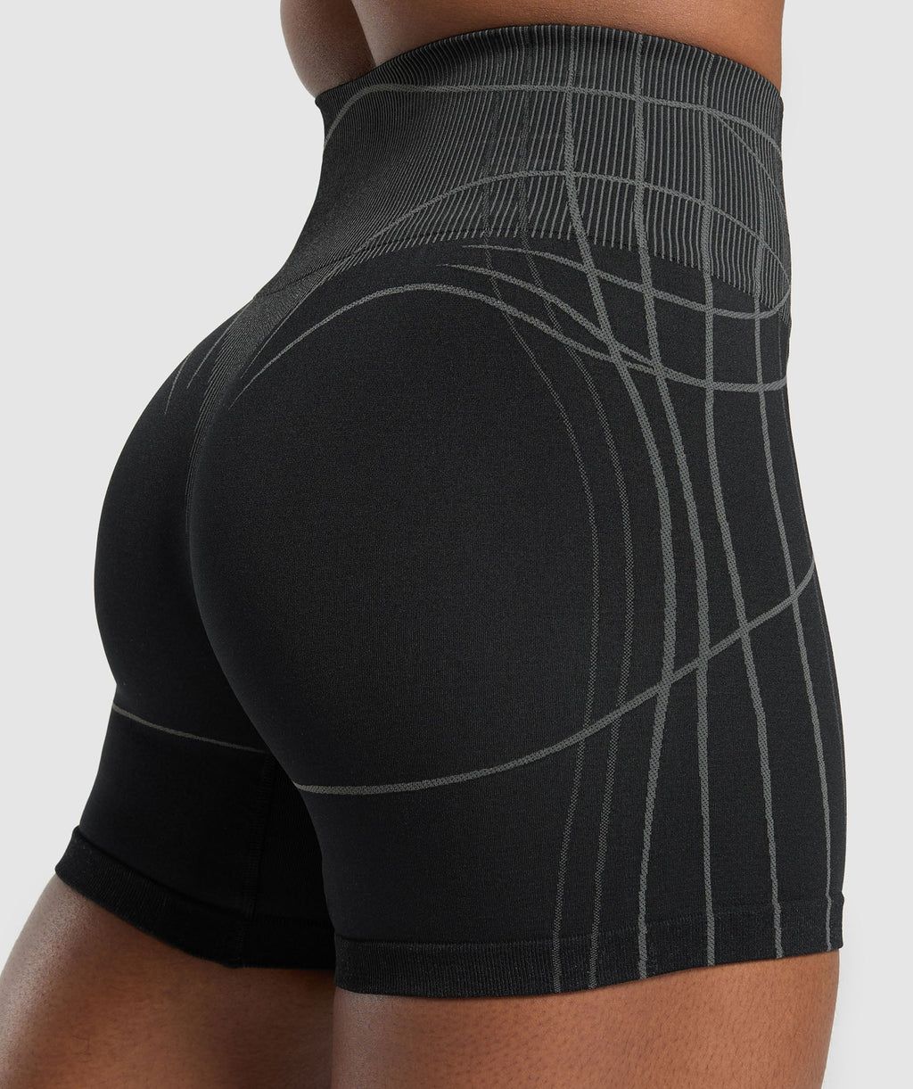 Apex Seamless Shorts - Black/Graphite Grey — imagem 5
