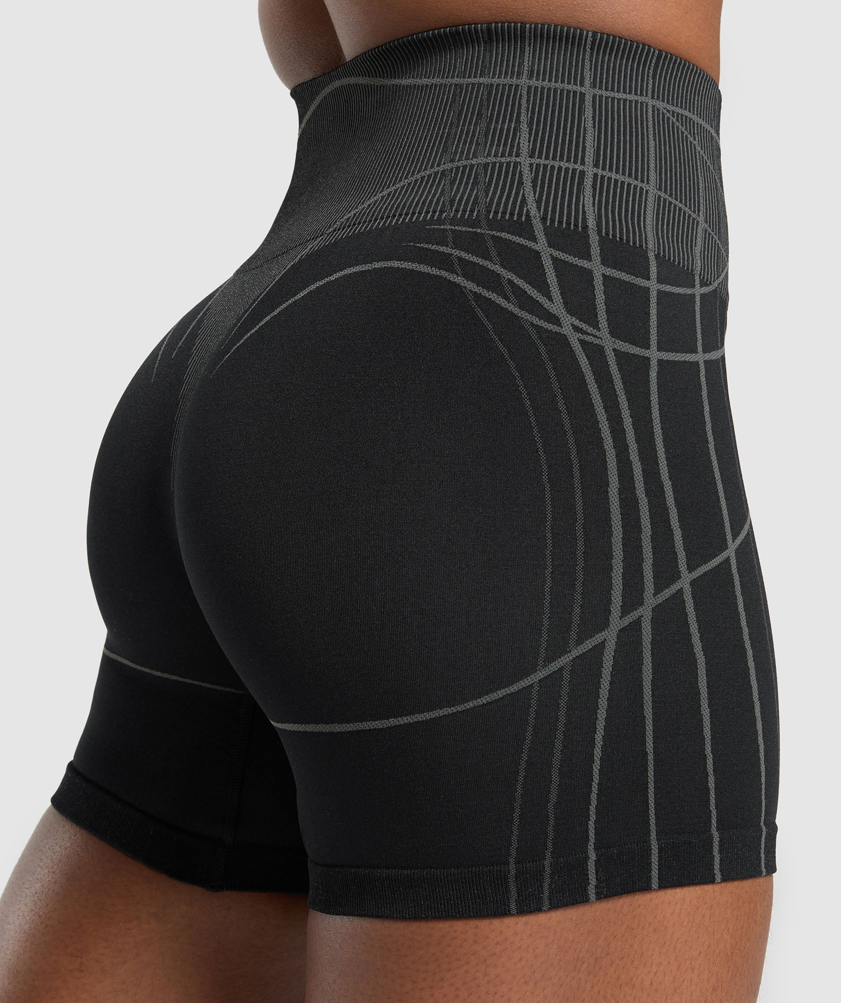 Apex Seamless Shorts - Black/Graphite Grey — imagem 5