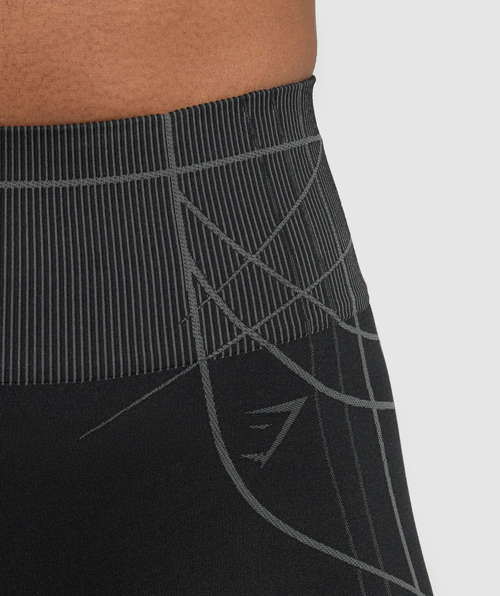Apex Seamless Shorts - Black/Graphite Grey — imagem 6