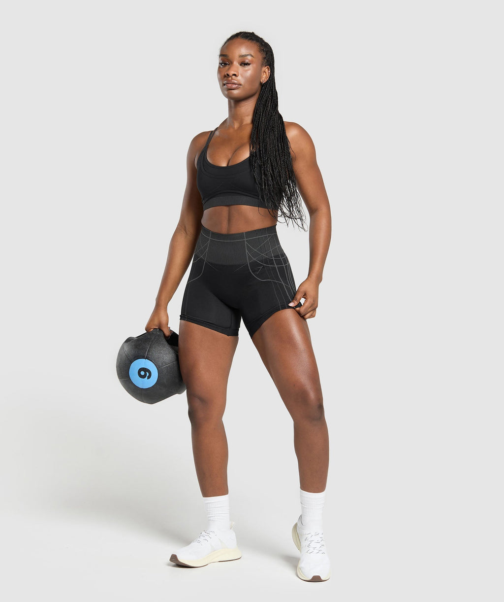 Apex Seamless Shorts - Black/Graphite Grey — imagem 3