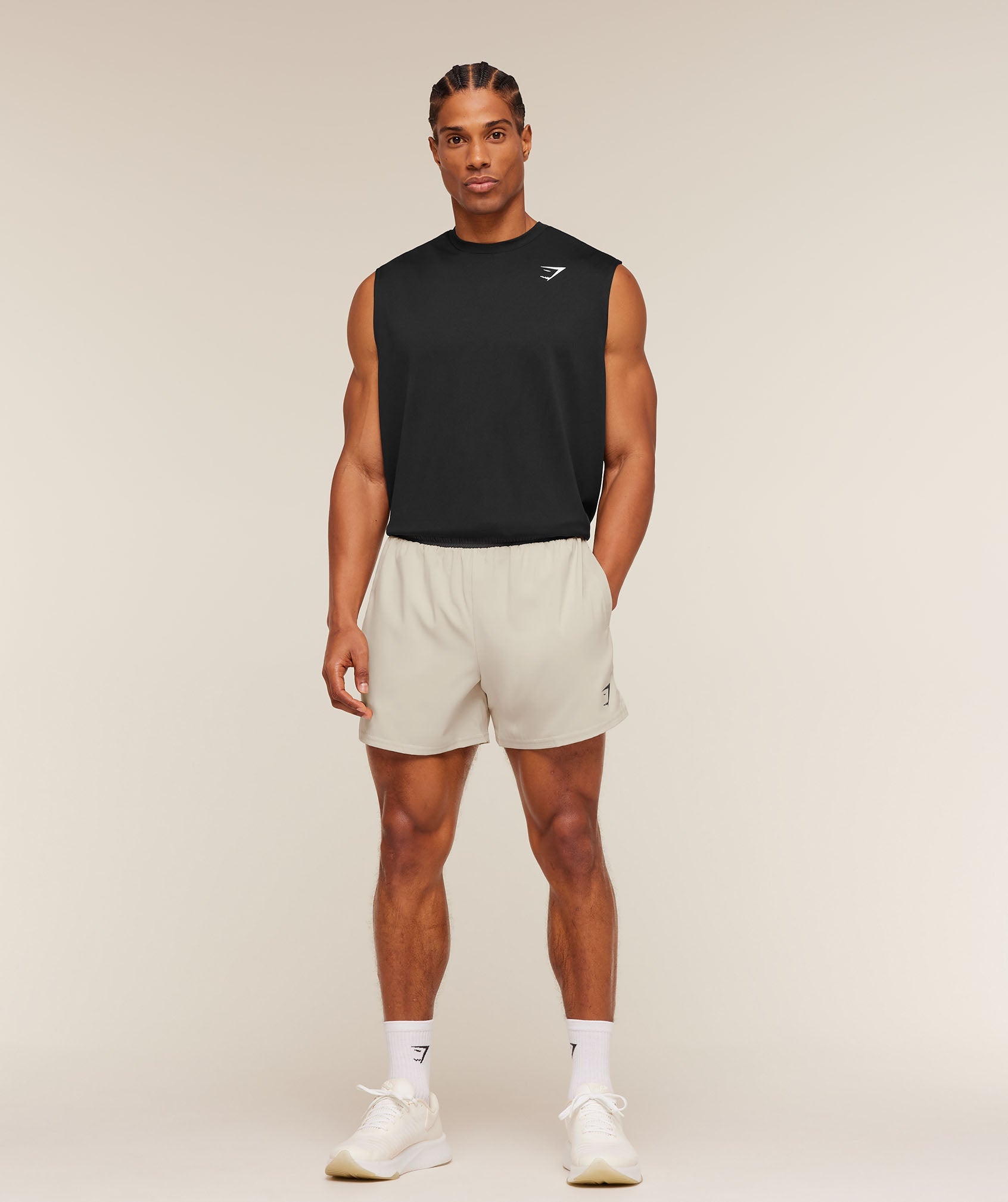 Arrival Contrast Shorts - Pebble Grey/Onyx Grey — imagem 4