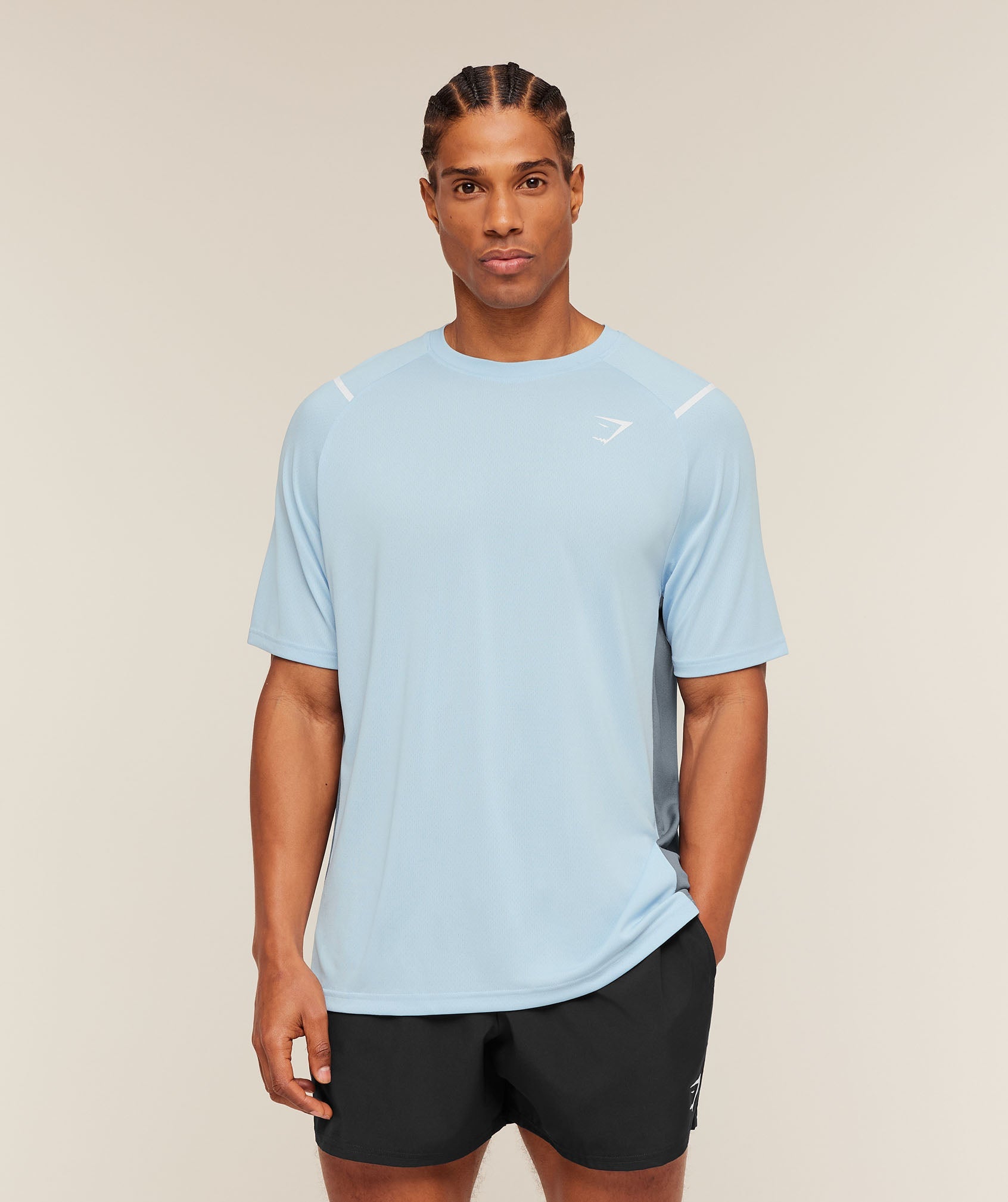 Arrival Contrast T-Shirt - Chilled Blue/Iron Blue — imagem 7