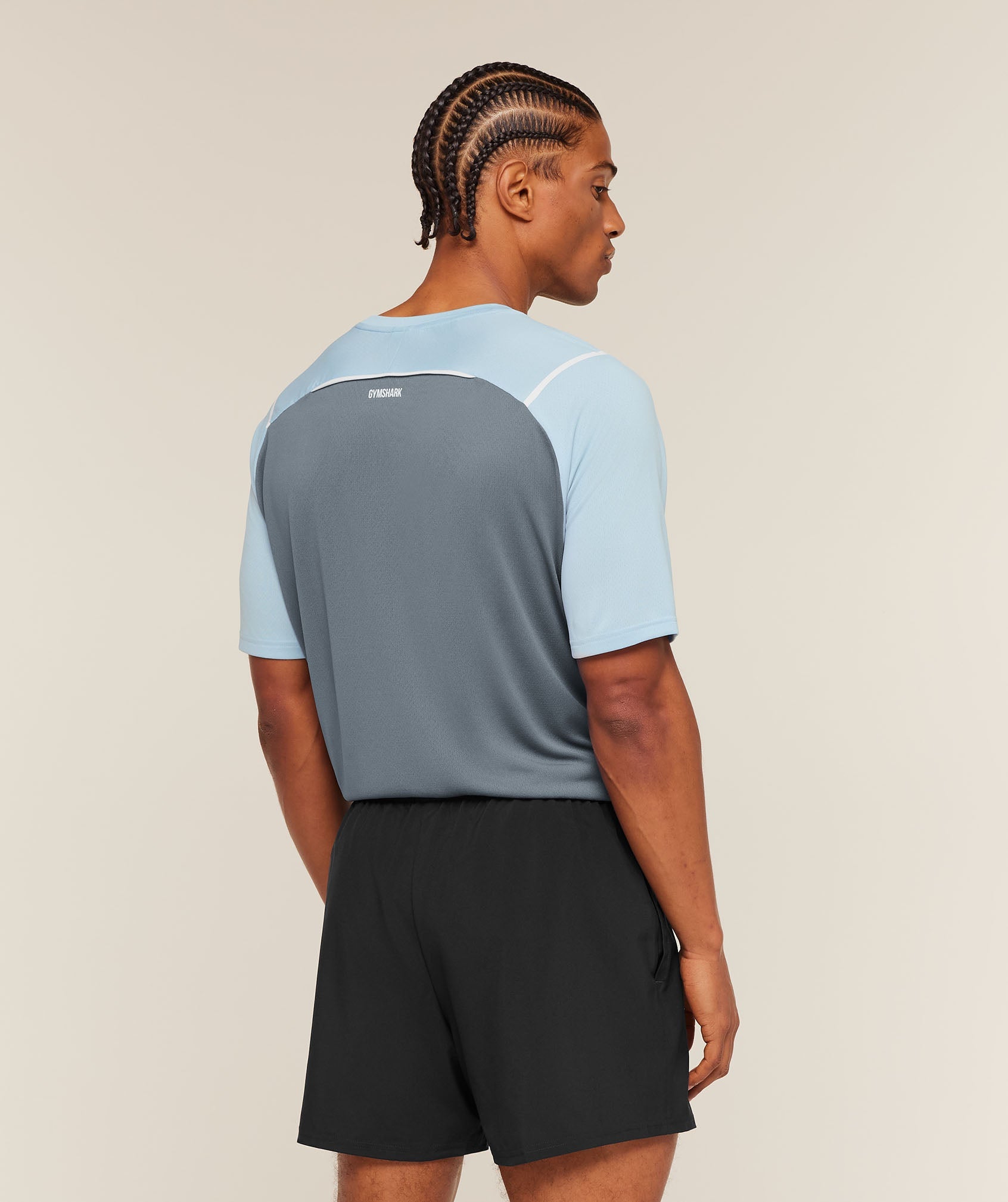 Arrival Contrast T-Shirt - Chilled Blue/Iron Blue — imagem 2