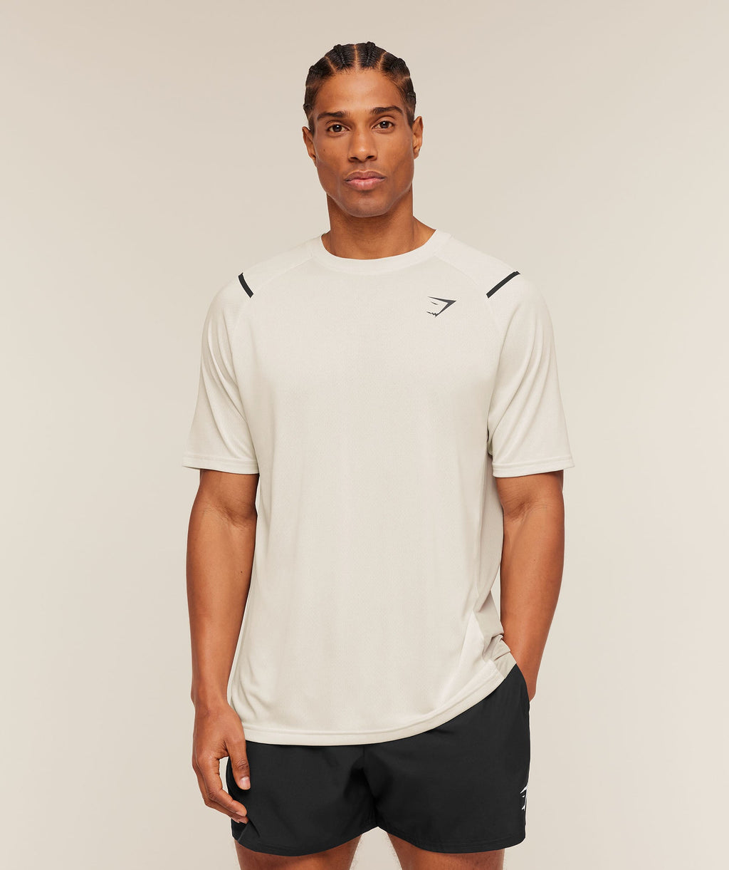Arrival Contrast T-Shirt - Tinted White/Pebble Grey — imagem 6