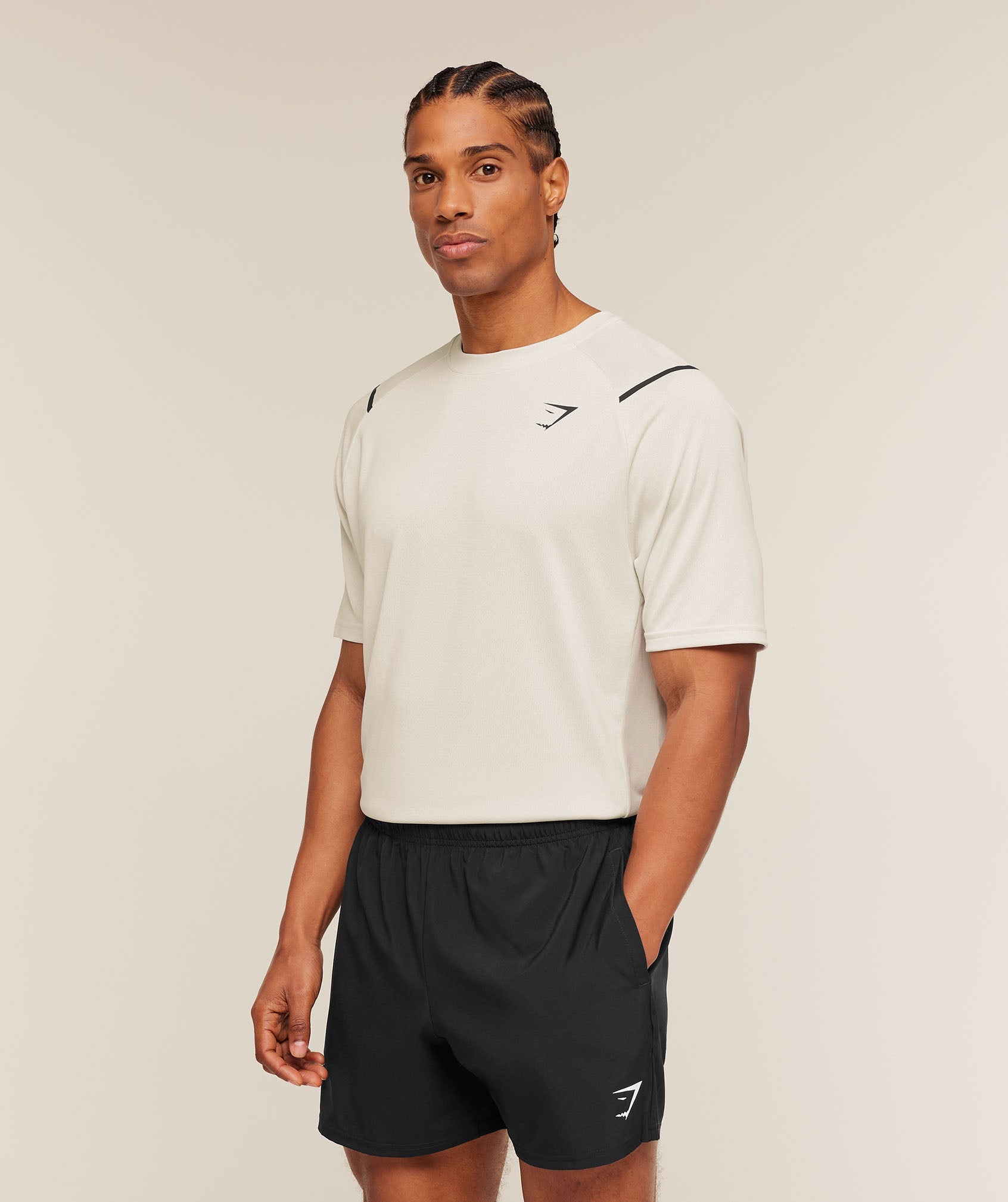 Arrival Contrast T-Shirt - Tinted White/Pebble Grey — imagem 3
