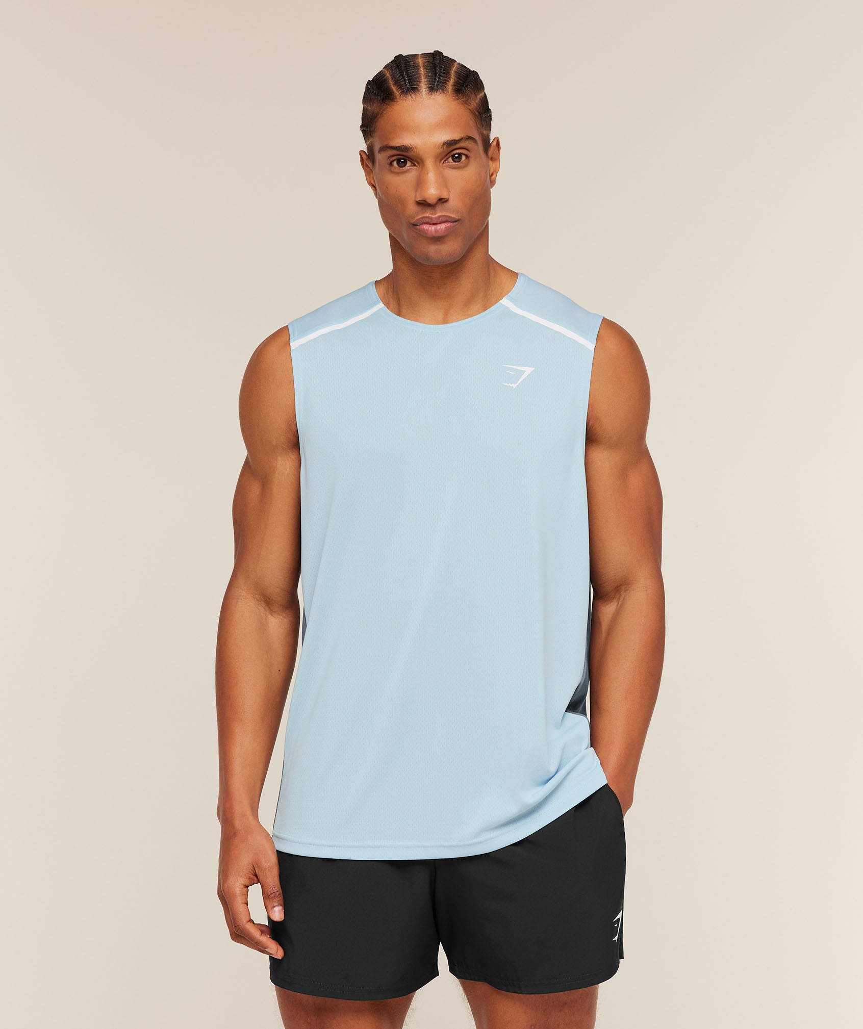 Arrival Contrast Tank - Chilled Blue/Iron Blue — imagem 1