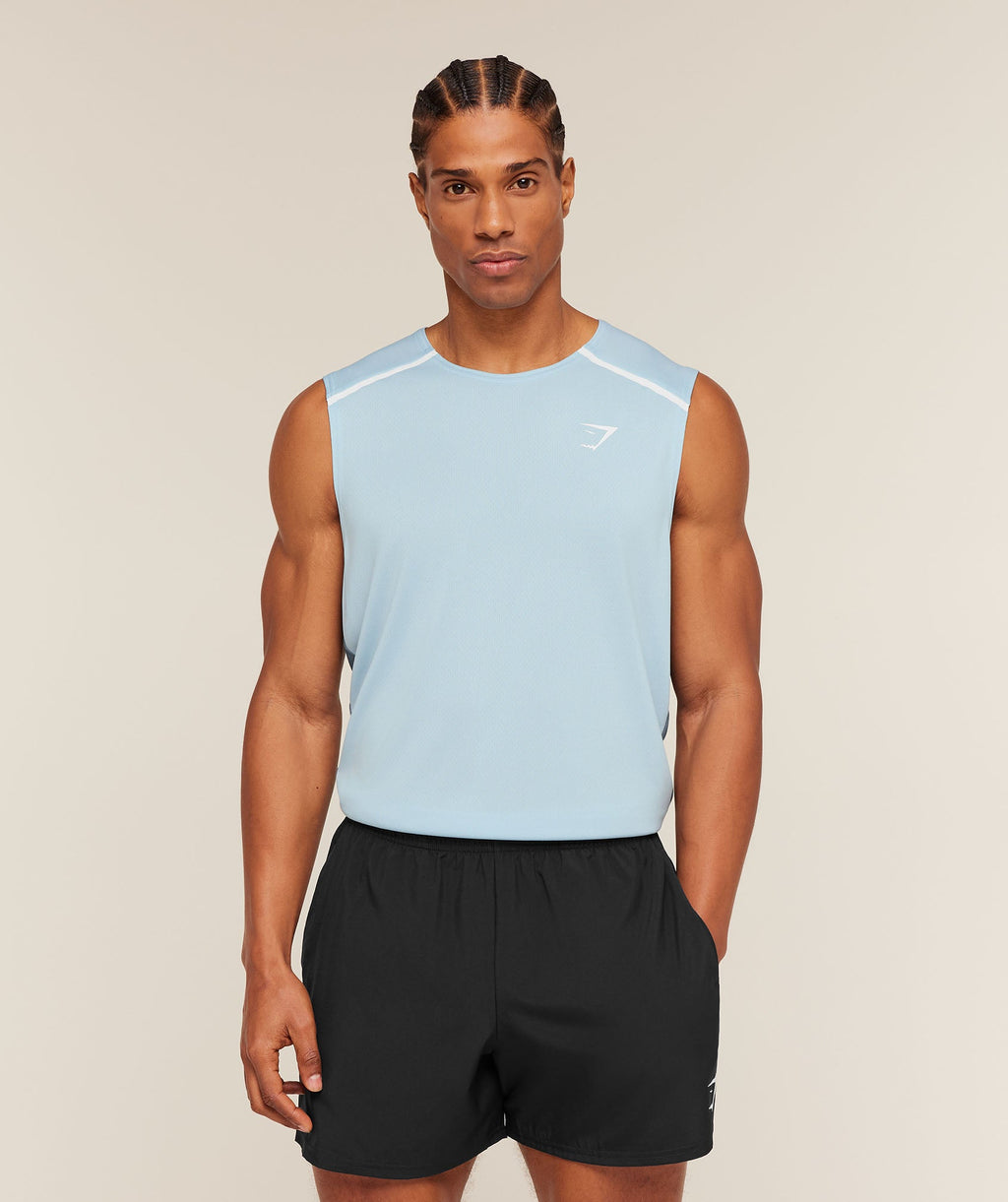 Arrival Contrast Tank - Chilled Blue/Iron Blue — imagem 7