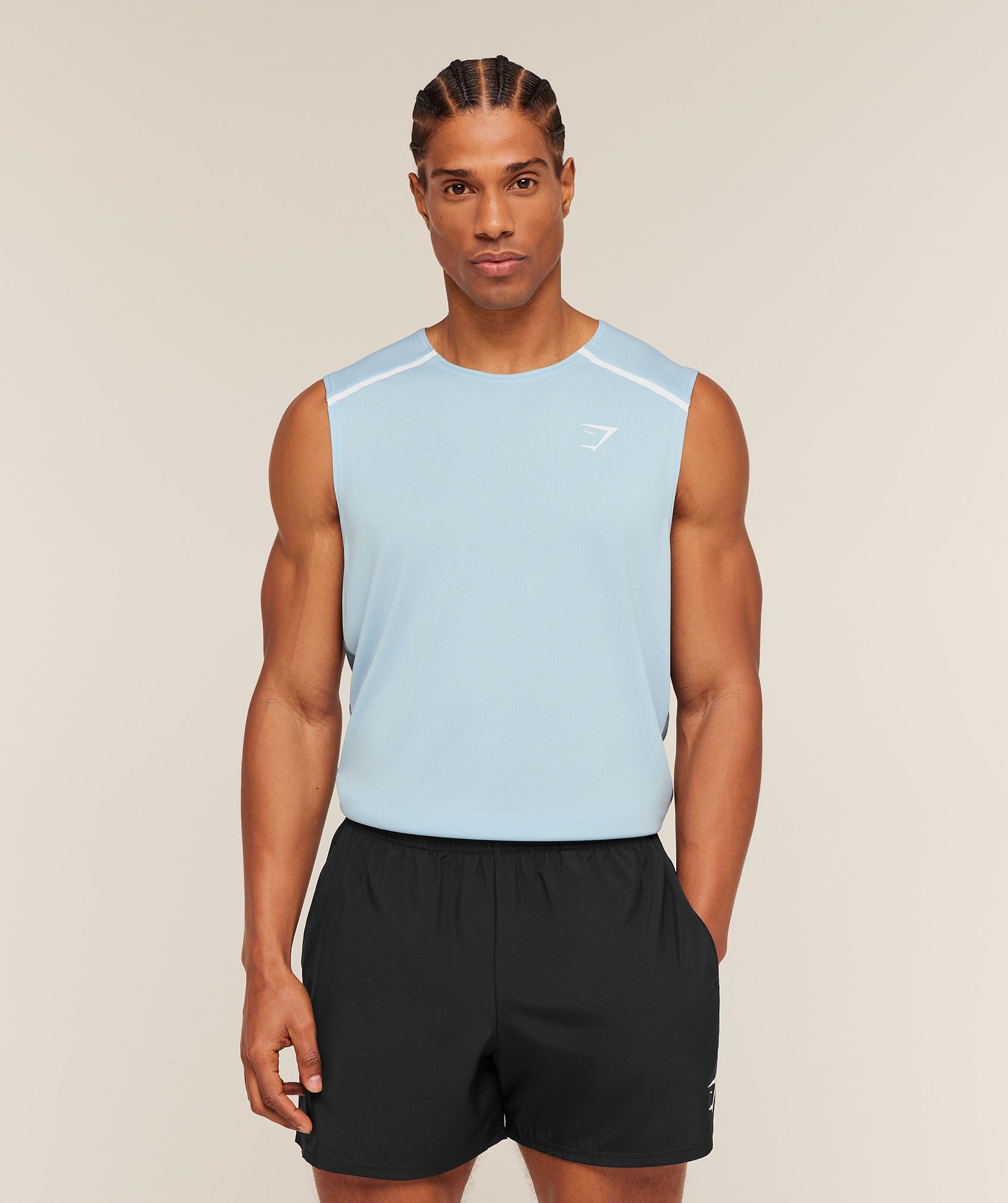 Arrival Contrast Tank - Chilled Blue/Iron Blue — imagem 7