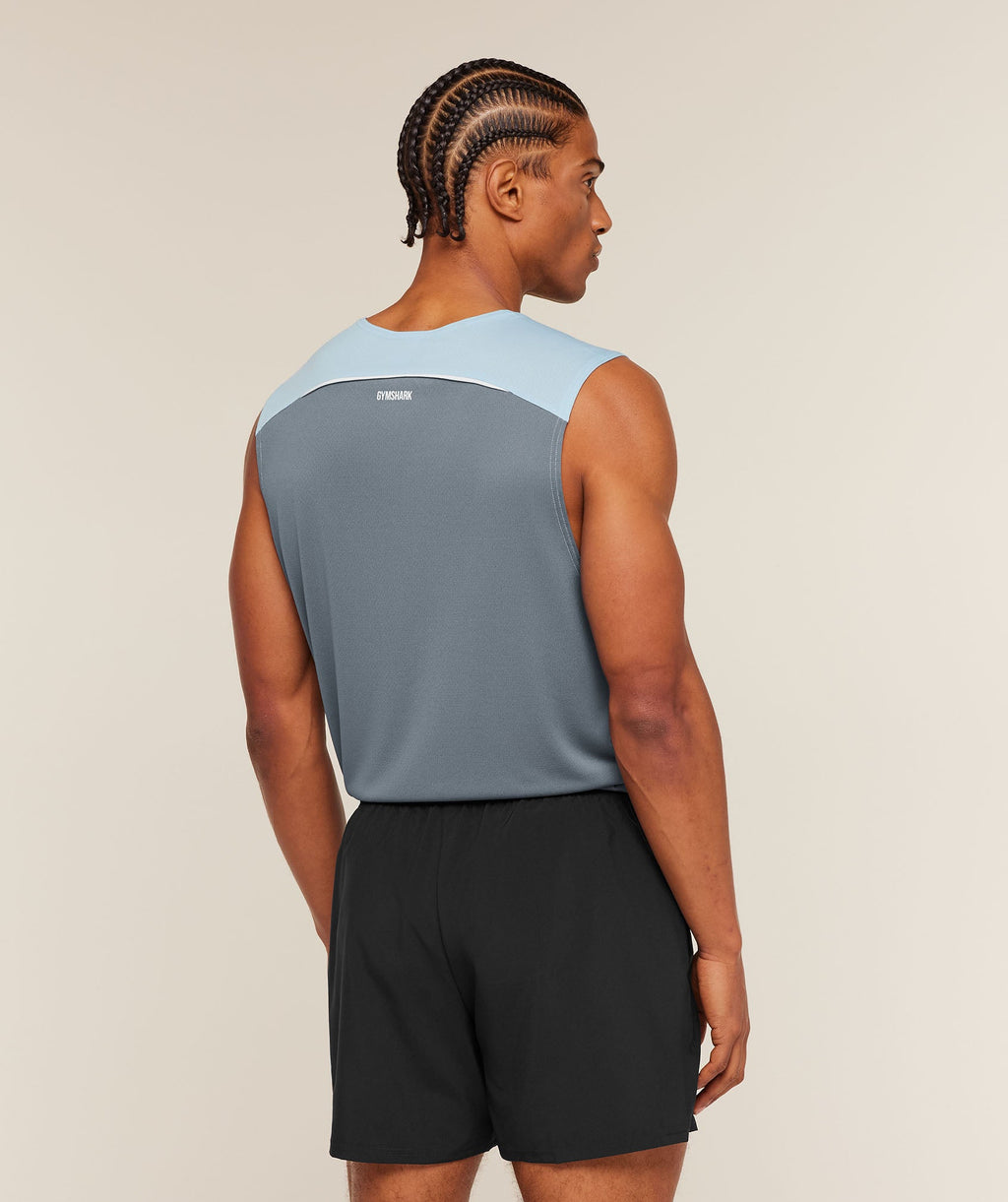 Arrival Contrast Tank - Chilled Blue/Iron Blue — imagem 2