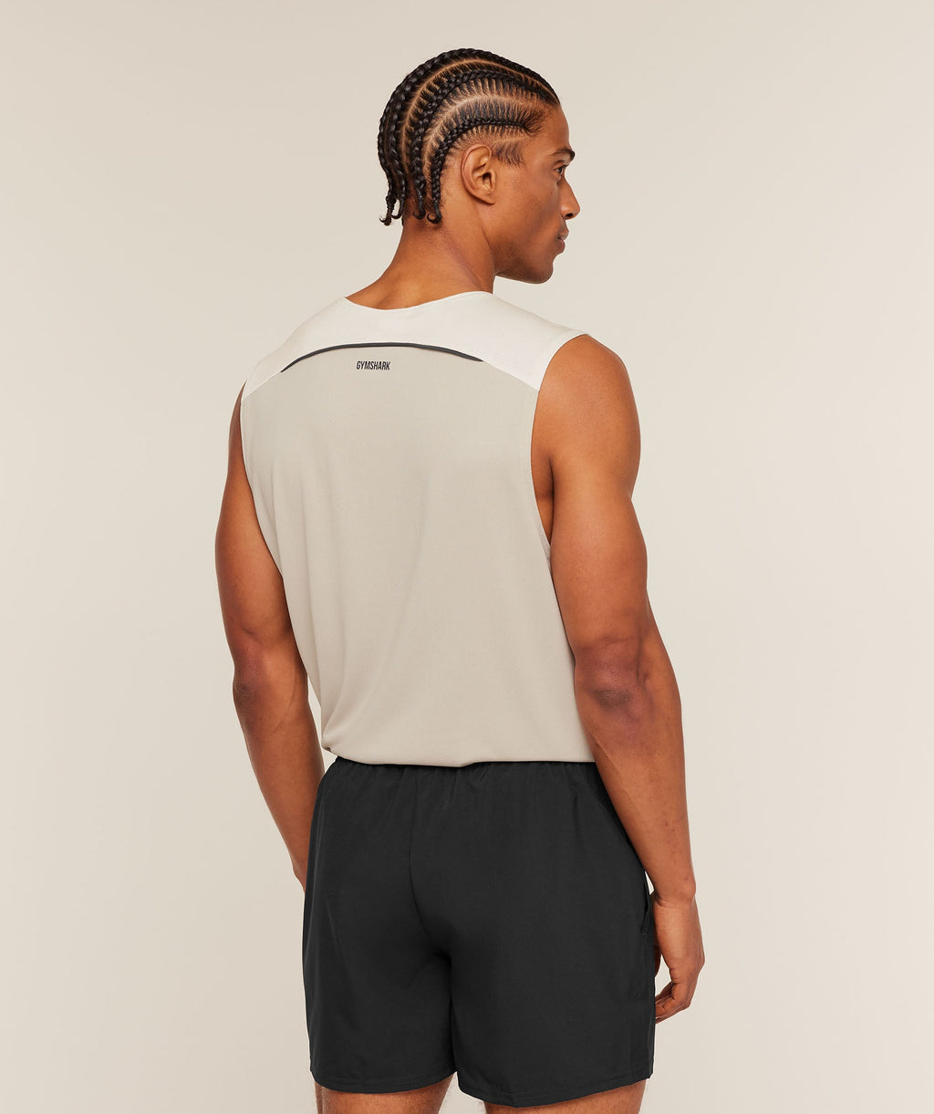 Arrival Contrast Tank - Tinted White/Pebble Grey — imagem 2