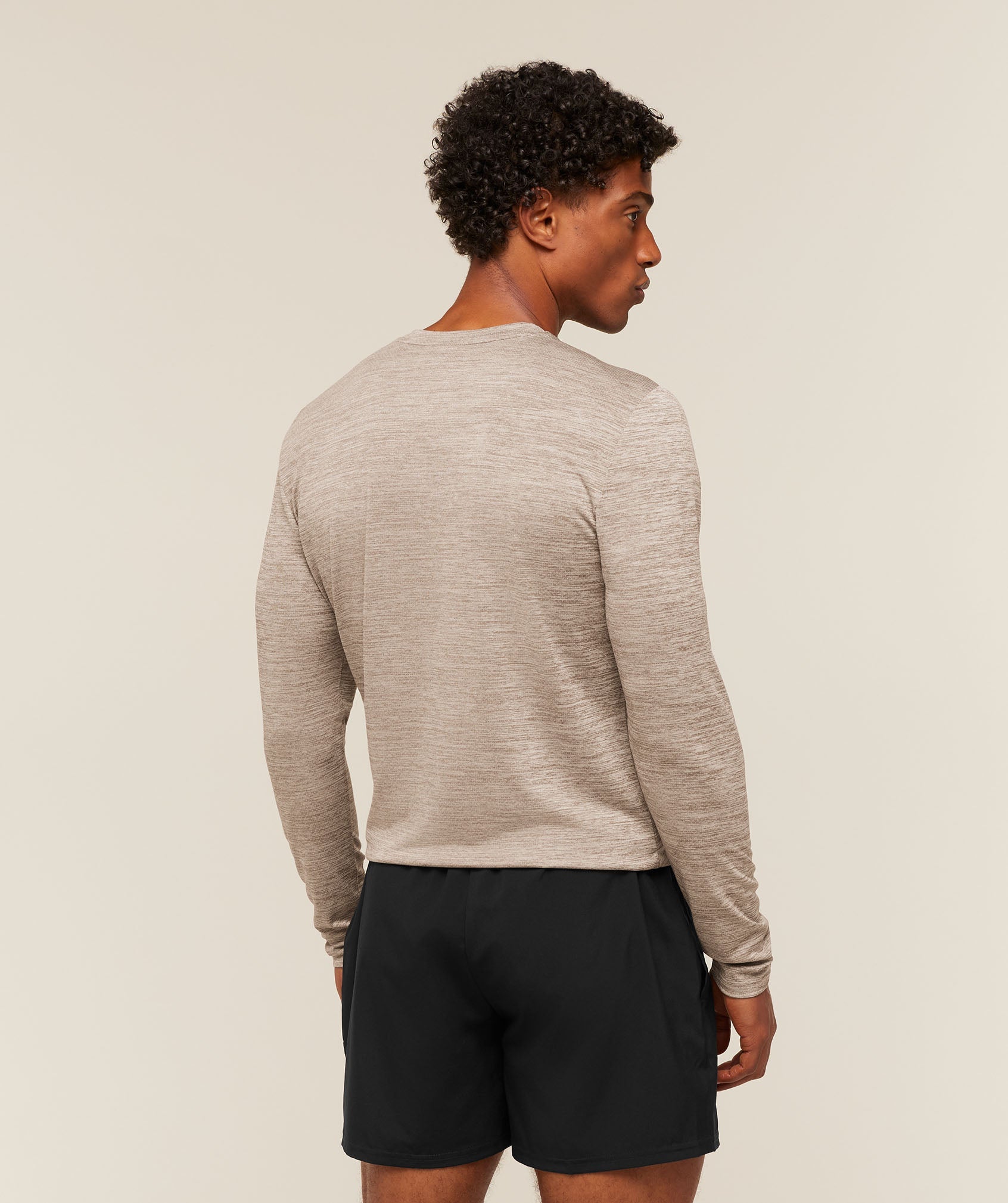 Arrival Long Sleeve T-Shirt - Chalk Beige/Lifestyle Brown — imagem 2
