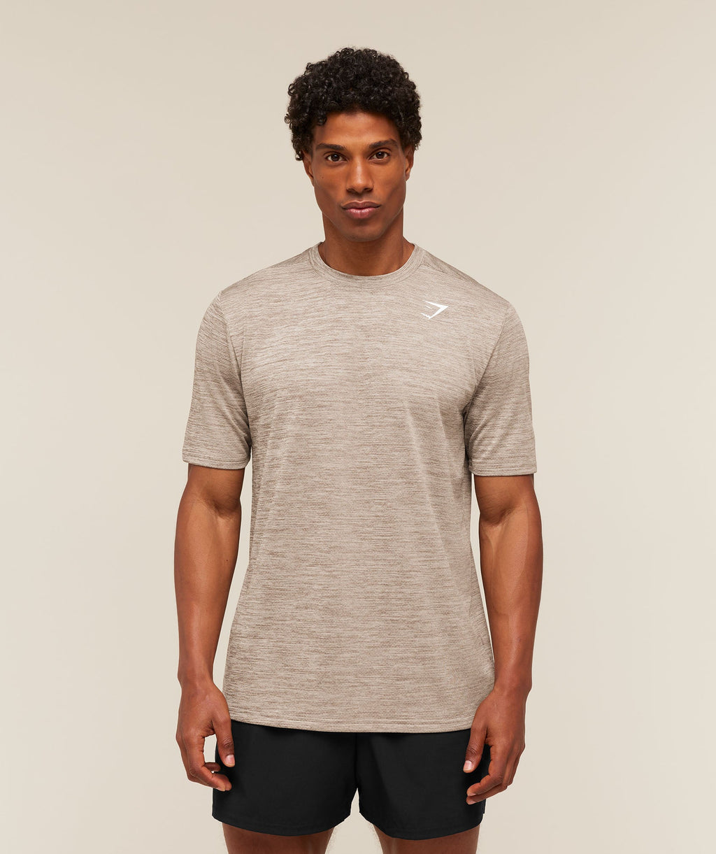 Arrival T-Shirt - Chalk Beige/Lifestyle Brown — imagem 6