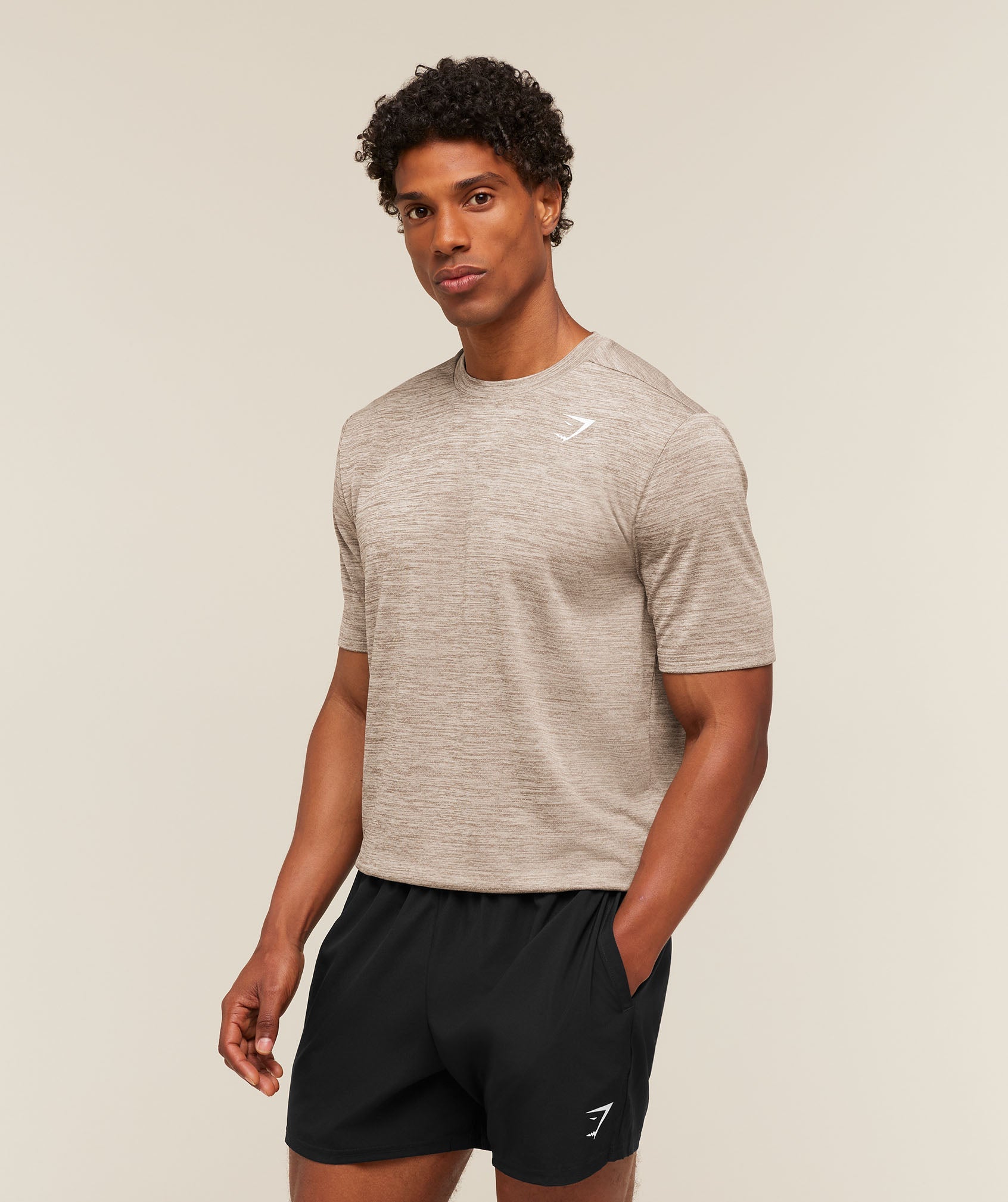 Arrival T-Shirt - Chalk Beige/Lifestyle Brown — imagem 3
