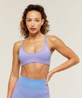 Blush Seamless Light Support Sports Bra - Steady Purple/Focus Pink — imagem 1