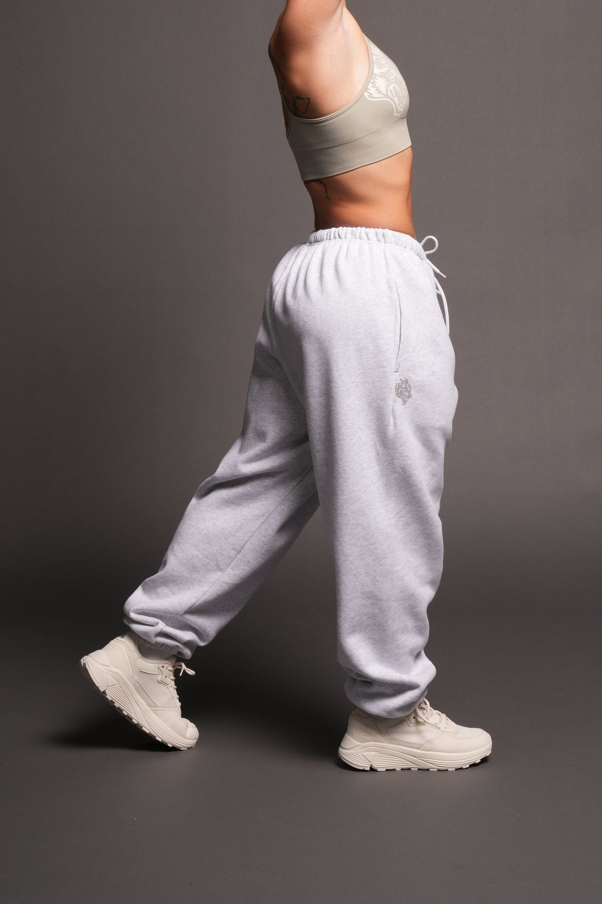 Dual Lightweight Lounger Sweat Pants In Super Light Athletic Gray - imagem 5