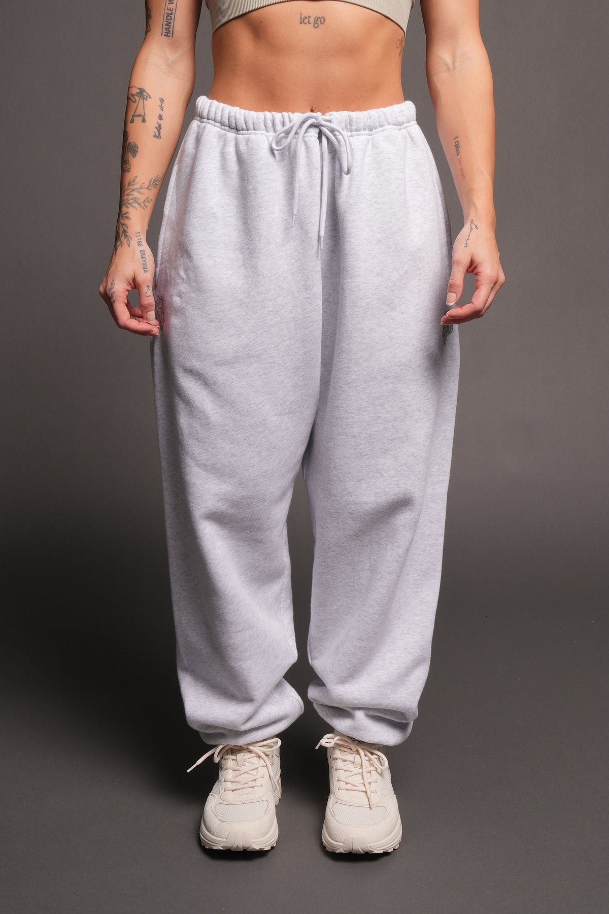 Dual Lightweight Lounger Sweat Pants In Super Light Athletic Gray - imagem 1