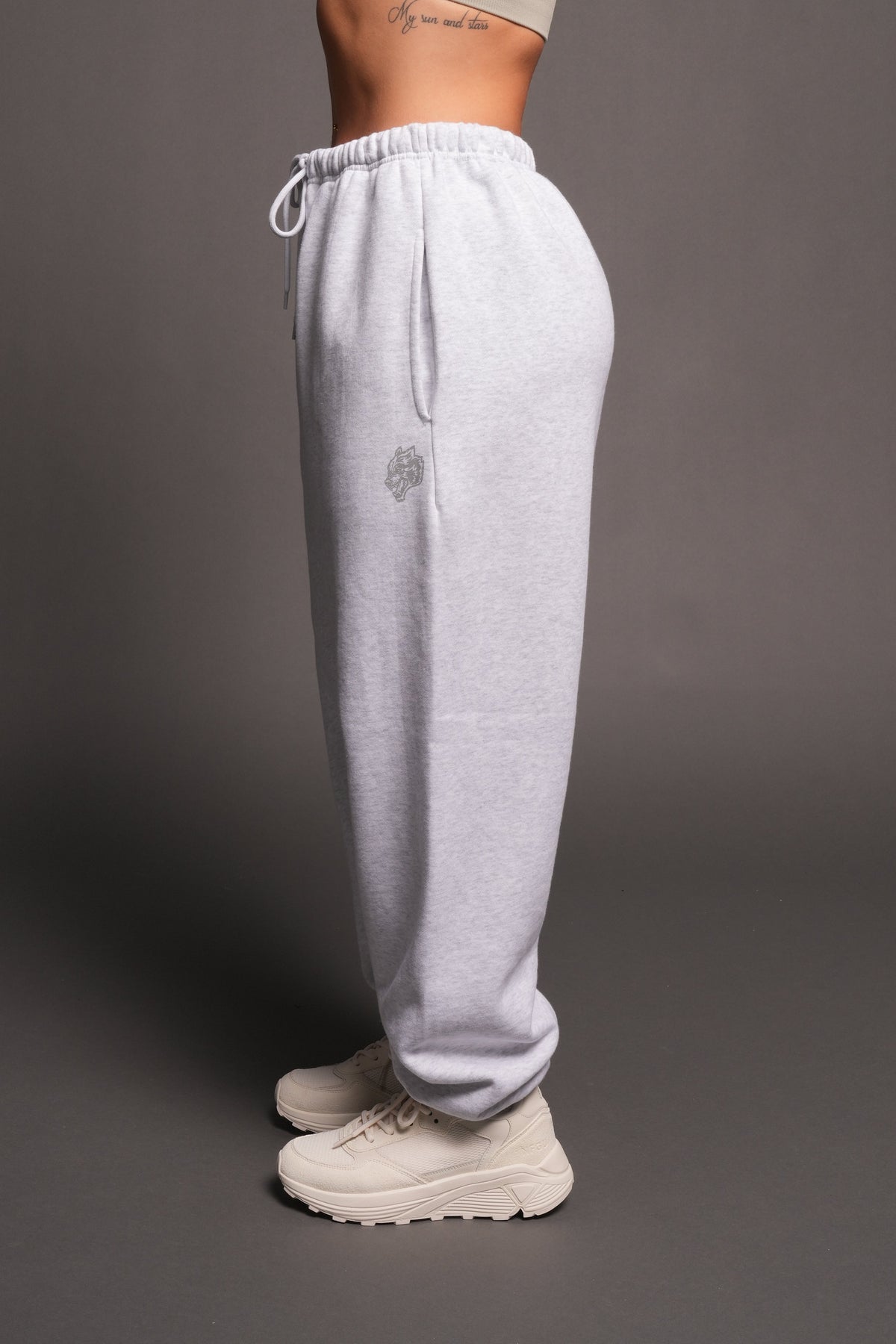 Dual Lightweight Lounger Sweat Pants In Super Light Athletic Gray - imagem 3