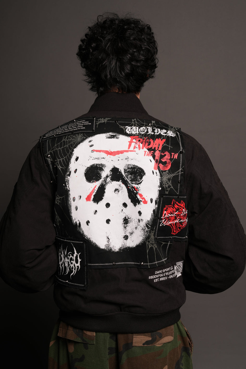 Jason Frvr Cloud Quilted Reversible Bomber Jacket In Black/Oxblood