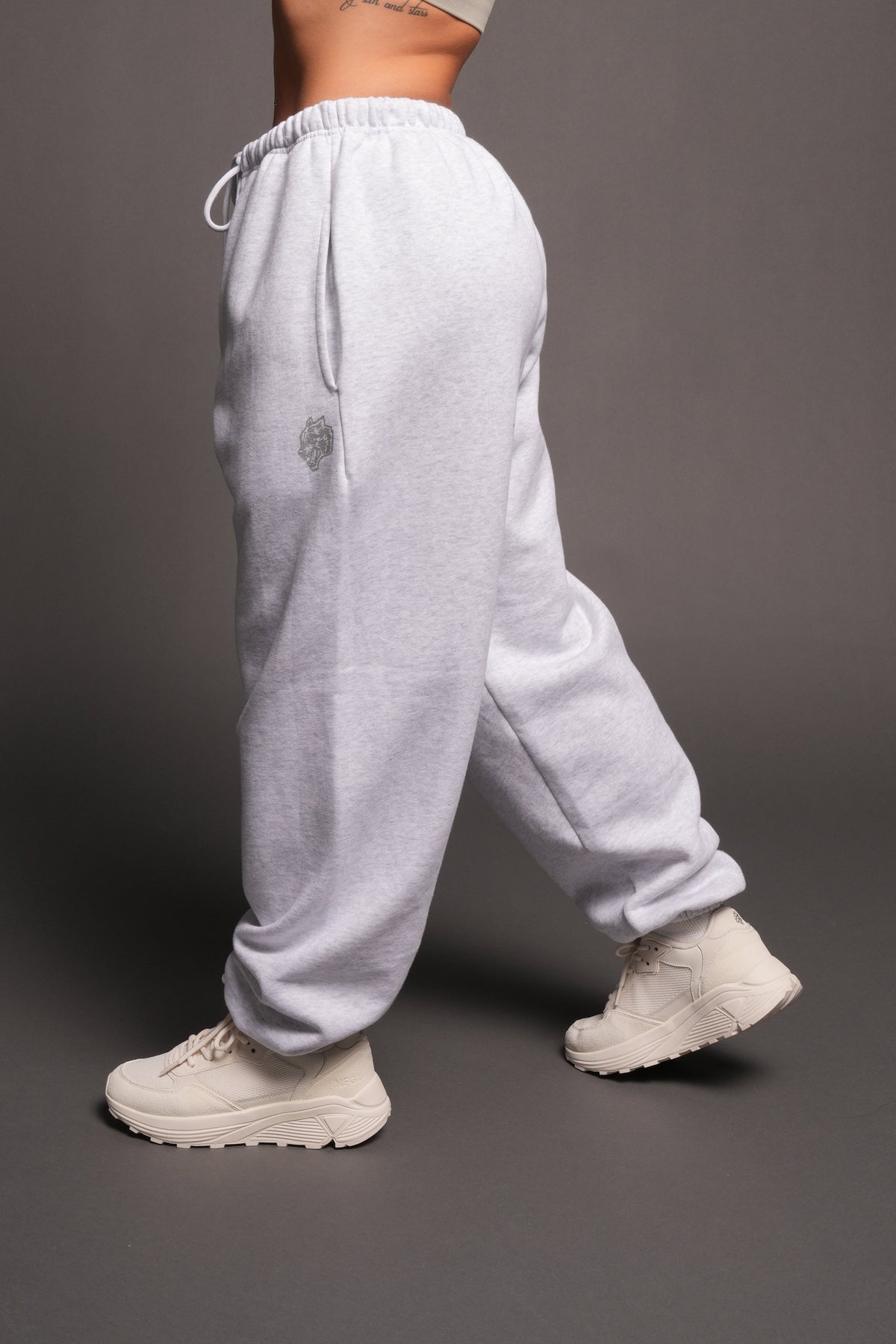 Dual Lightweight Lounger Sweat Pants In Super Light Athletic Gray - imagem 2