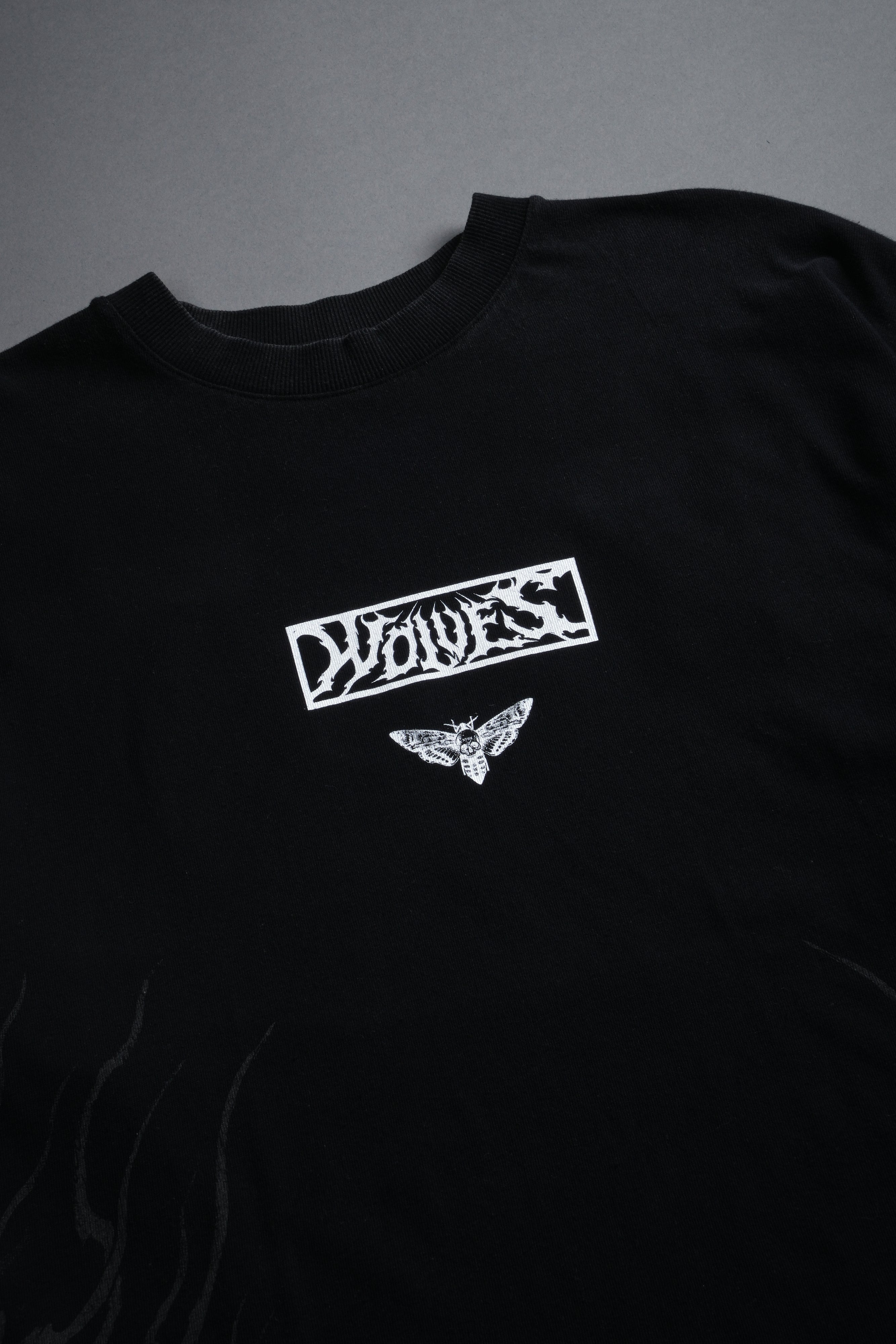 Death's-Head Premium Oversized Tee in Black — imagem 10
