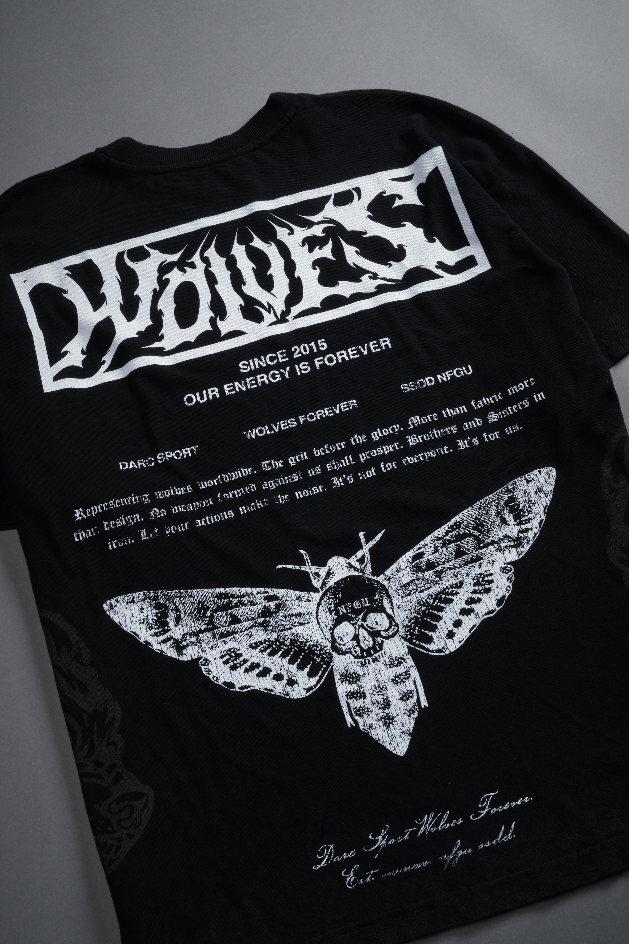 Death's-Head Premium Oversized Tee in Black — imagem 11