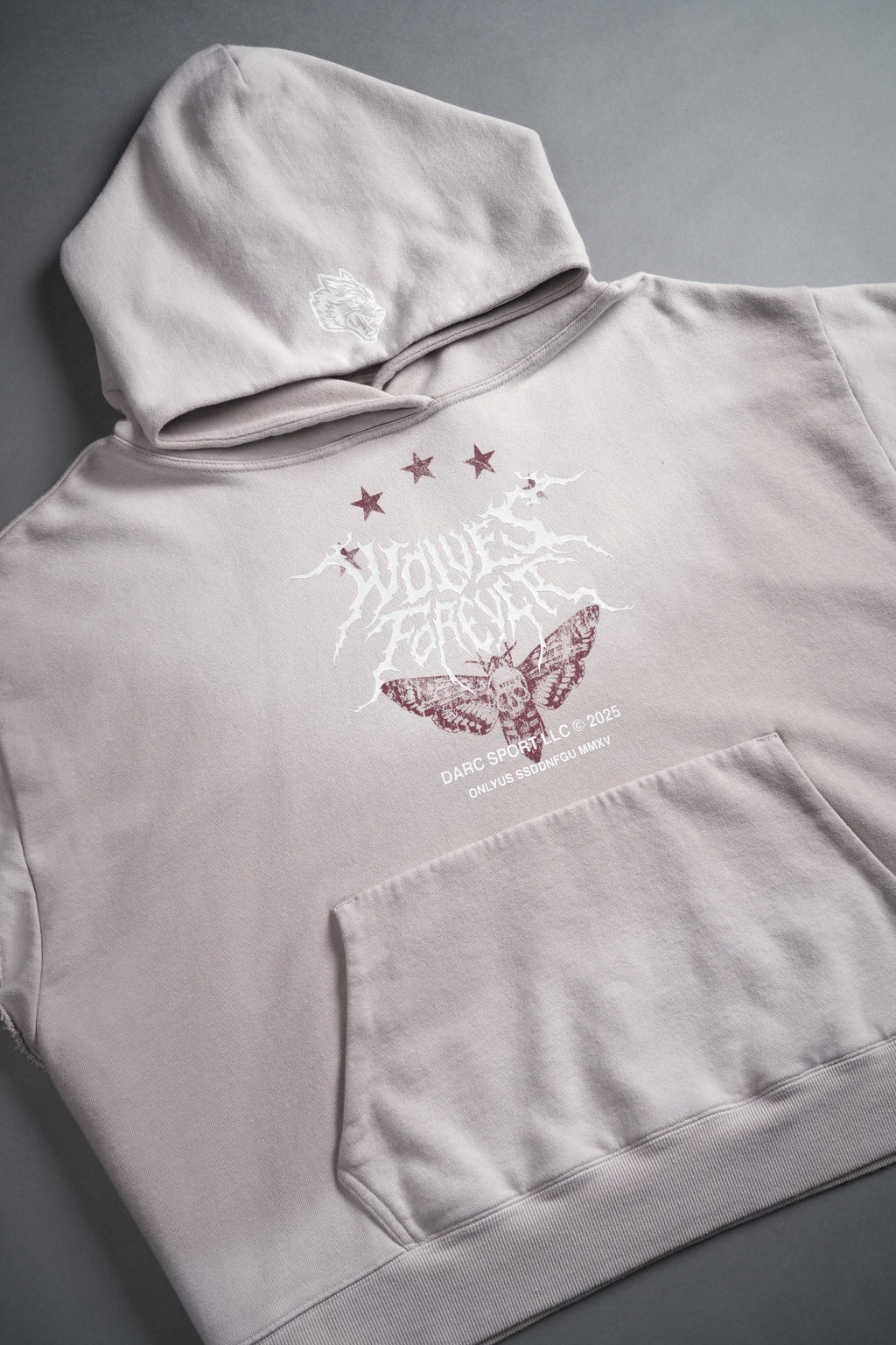 Iron Pack Grunge Gage Cap Sleeve Hoodie in Clay — imagem 5