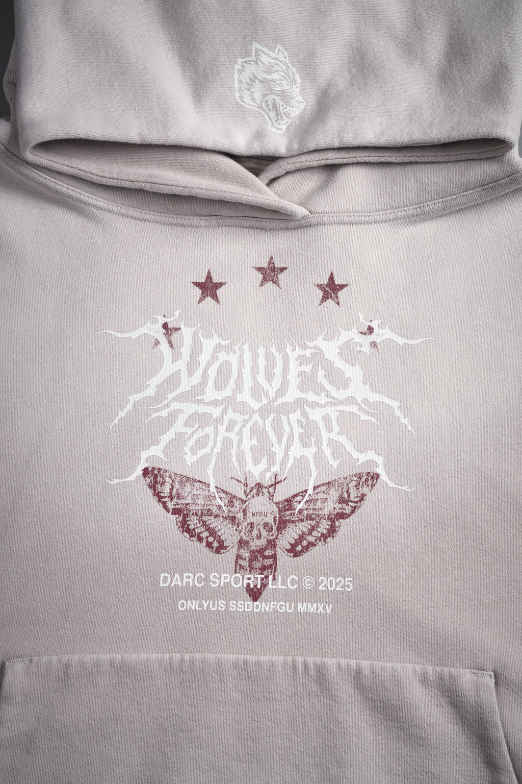 Iron Pack Grunge Gage Cap Sleeve Hoodie in Clay — imagem 6
