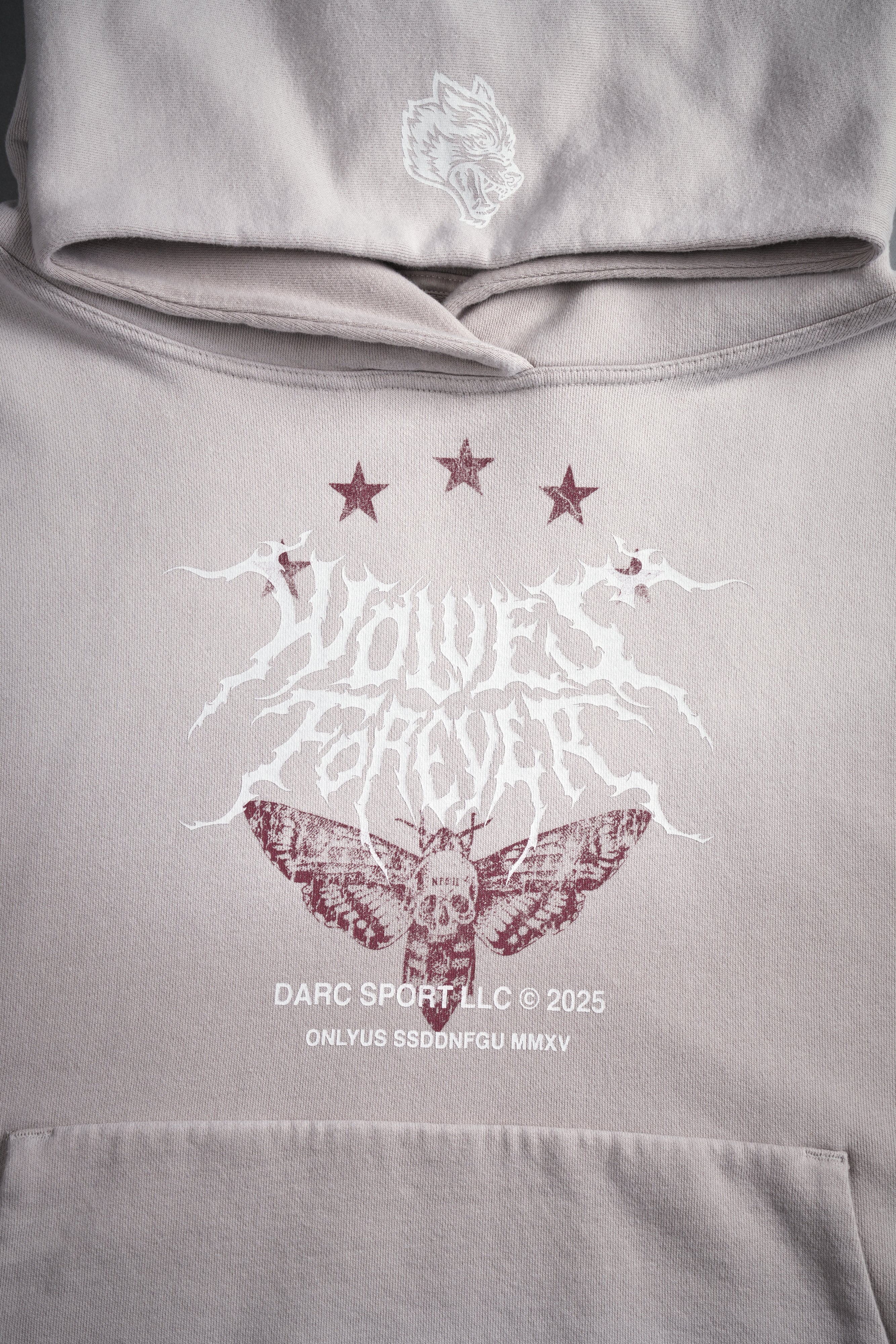 Iron Pack Grunge Gage Cap Sleeve Hoodie in Clay — imagem 6